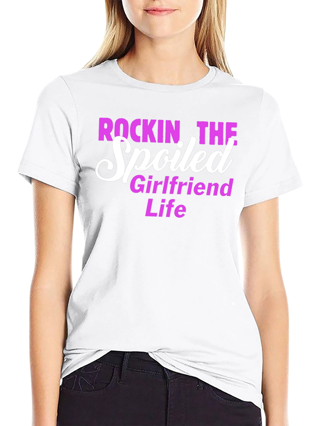 Rockin' the Spoiled Girlfriend Life Tee - 9