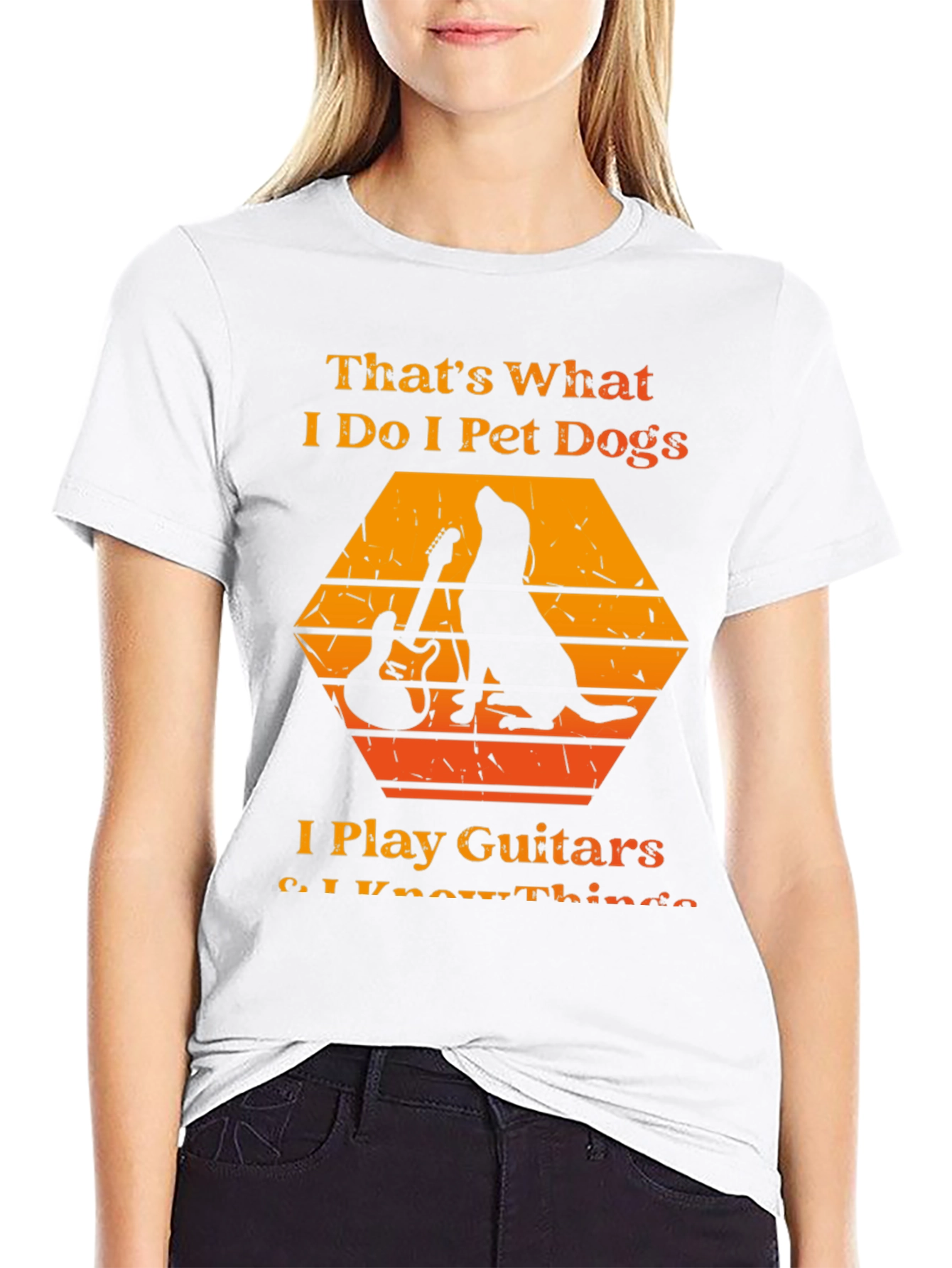 Black Dog & Guitar T-Shirt: That's What I Do view 9