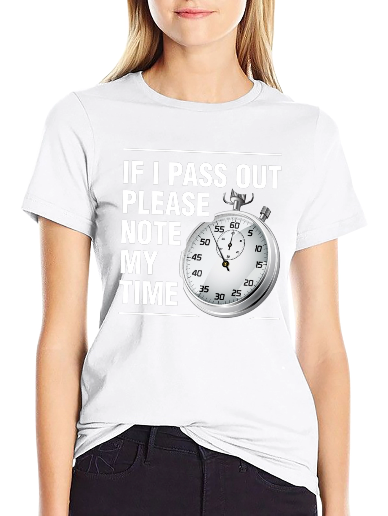 Black If I Pass Out Note My Time Funny T-Shirt view 9
