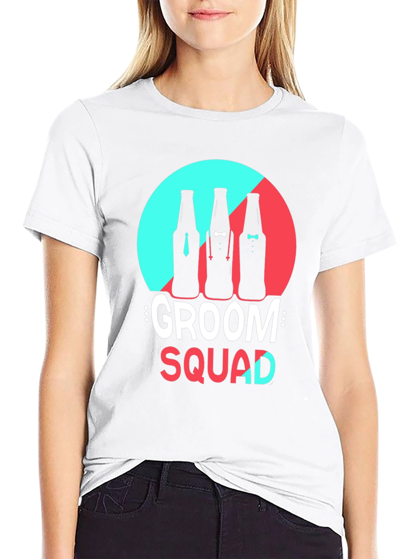 Black Groom Squad Graphic T-Shirt view 9