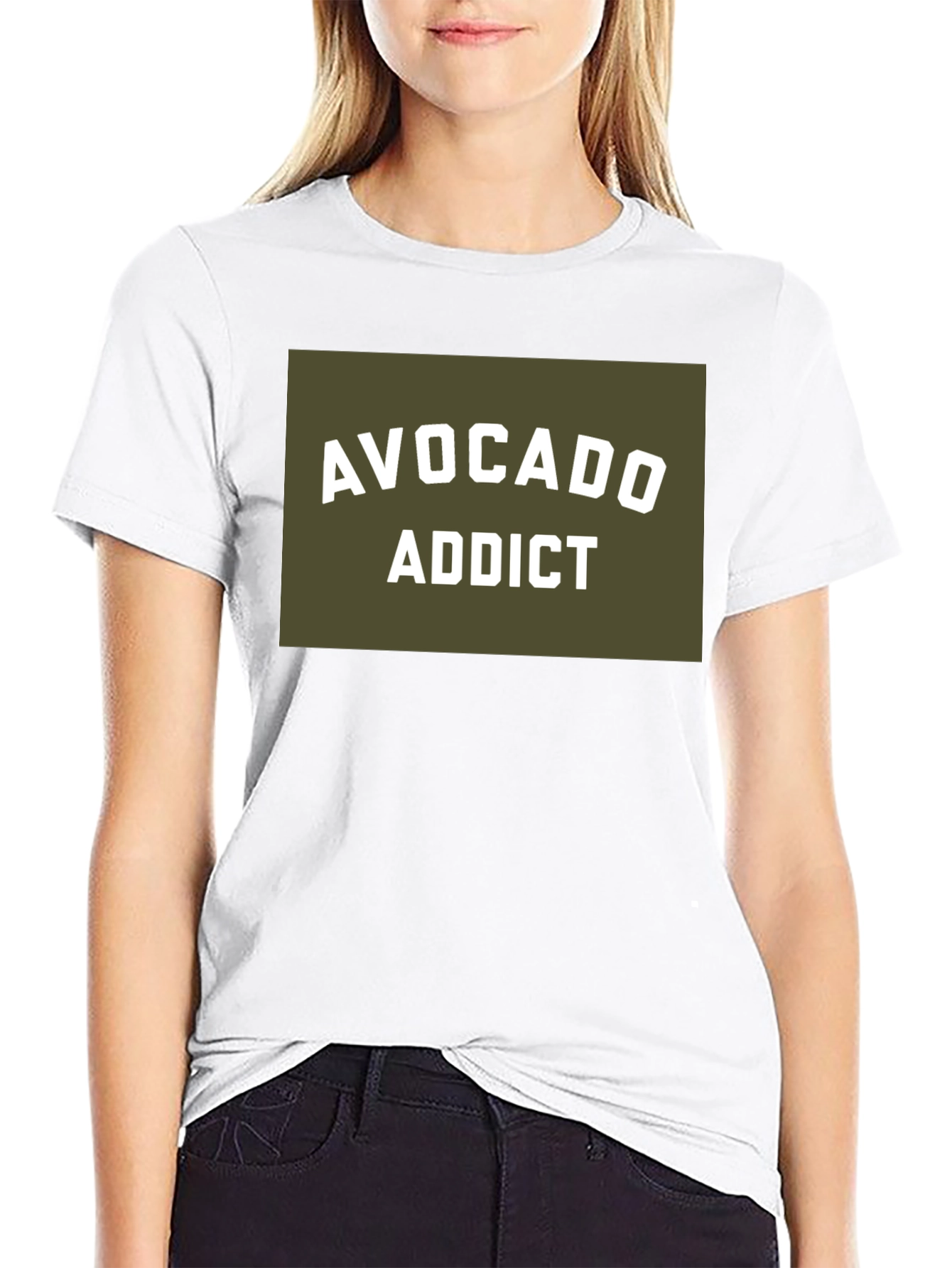 Black Avocado Addict Graphic T-Shirt - Black view 9