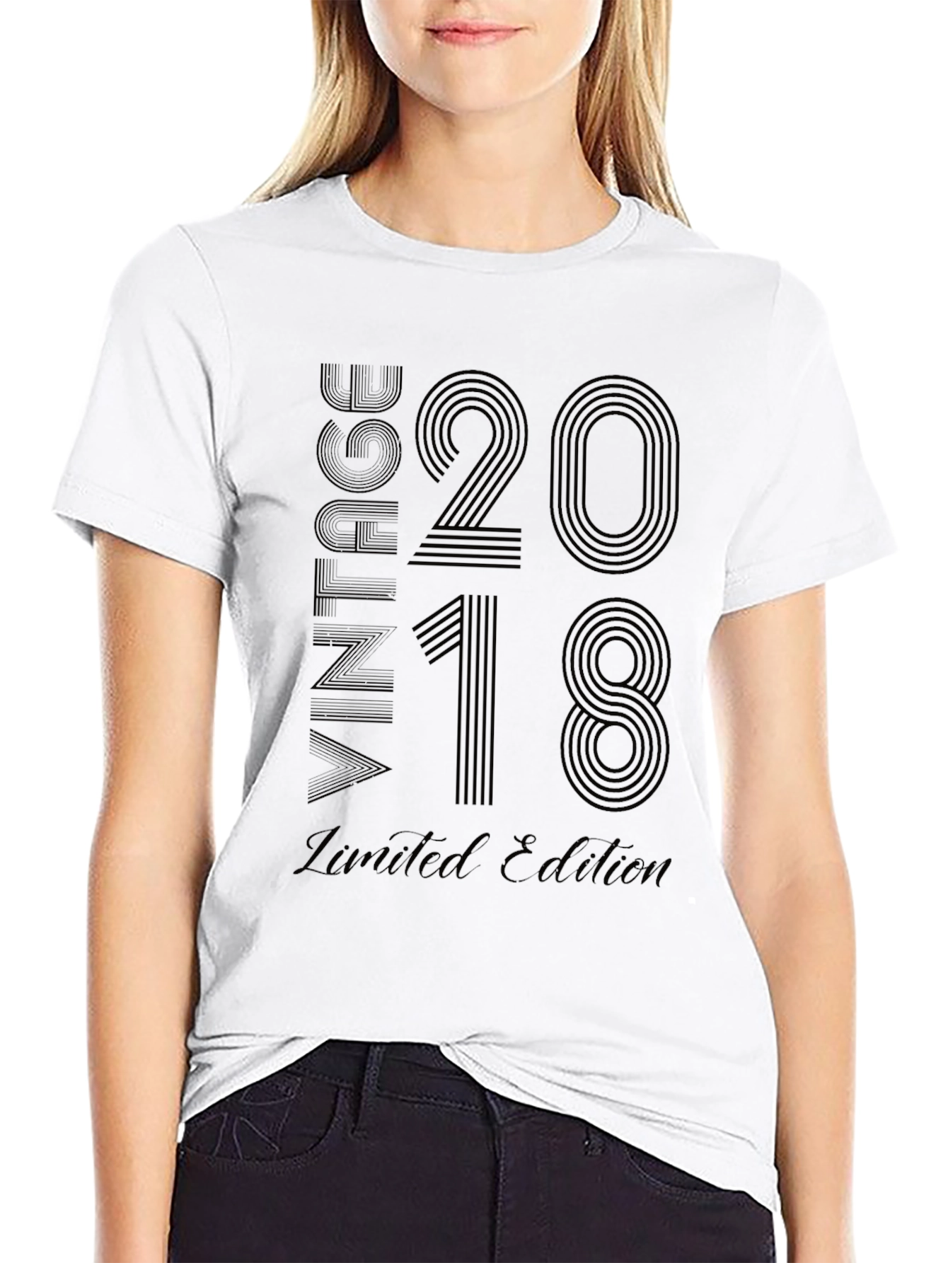 Black Vintage 2018 Limited Edition Black T-Shirt view 9