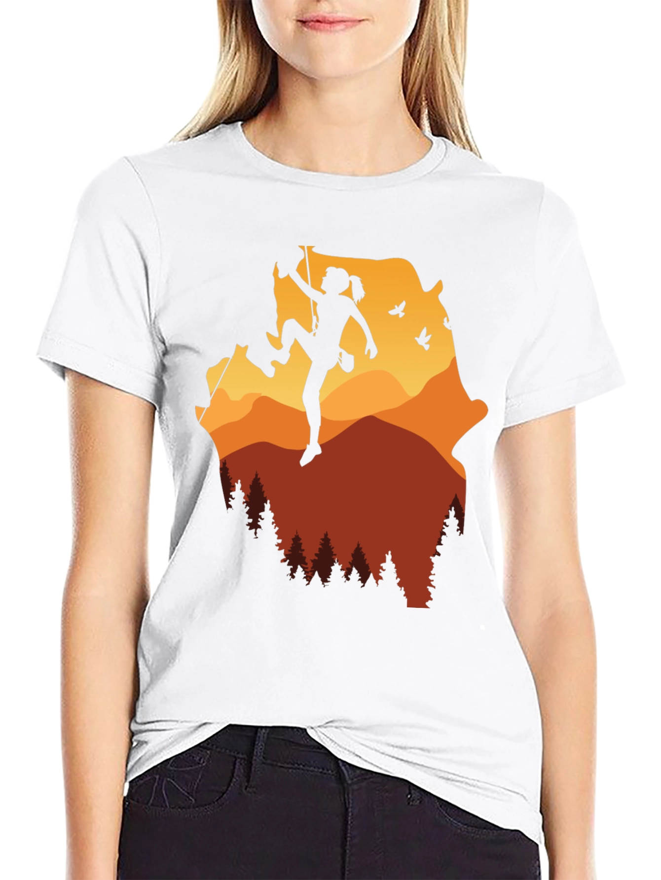 Black Mountain Climbing Graphic Tee - Adventure Awaits view 9