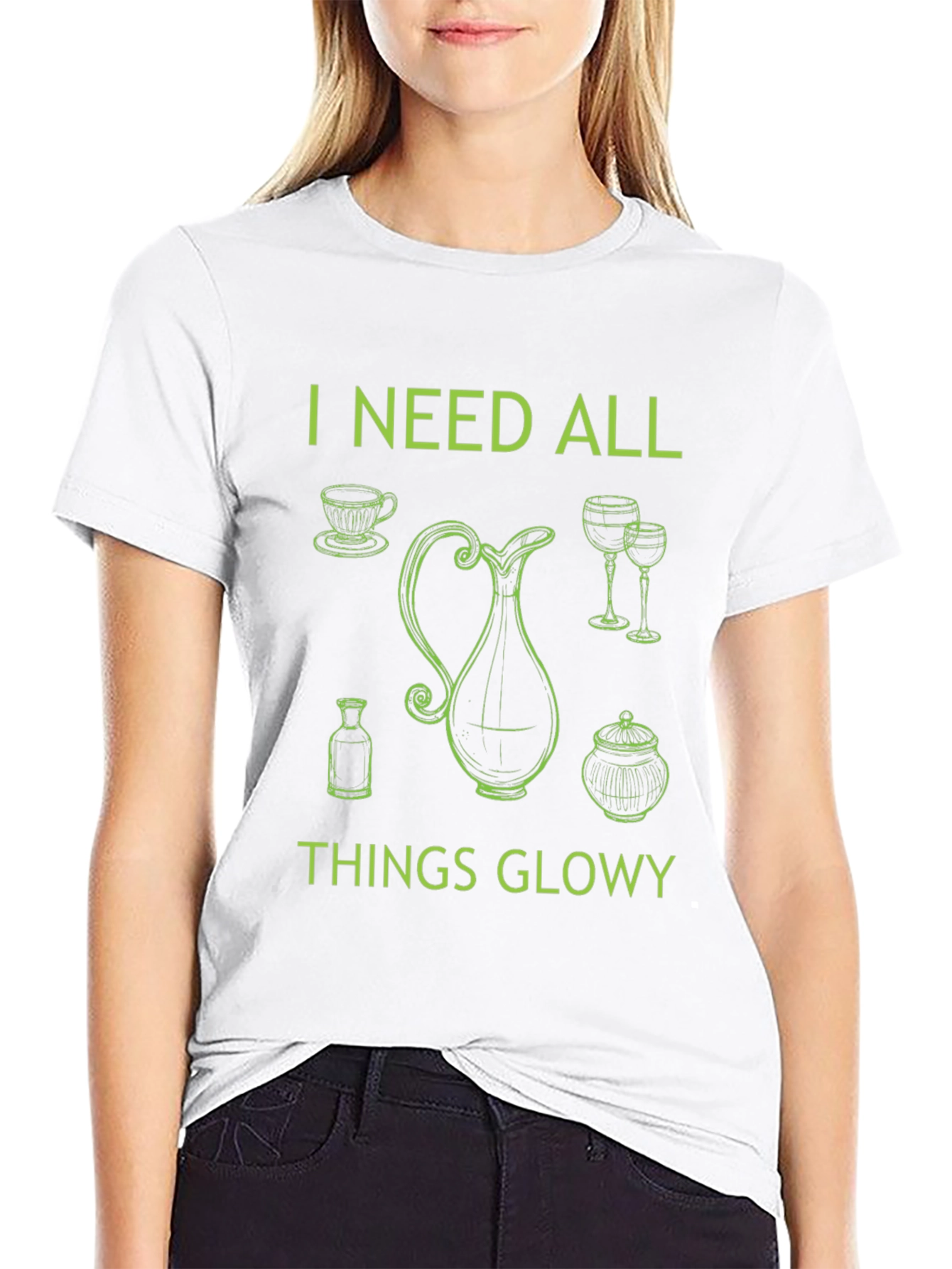 Black I Need All Things Glowy T-Shirt - Black view 9