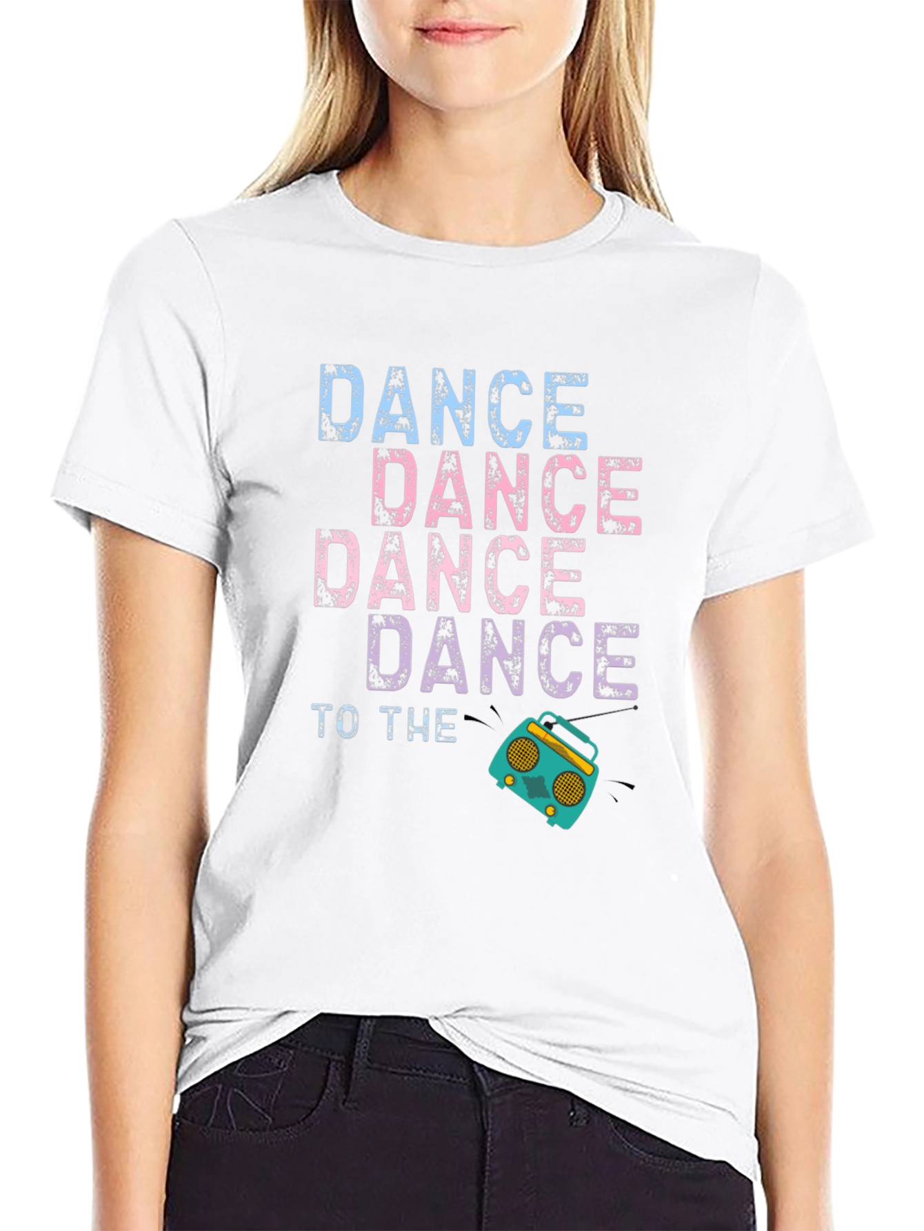 Black Dance To The Beat Graphic Tee view 9