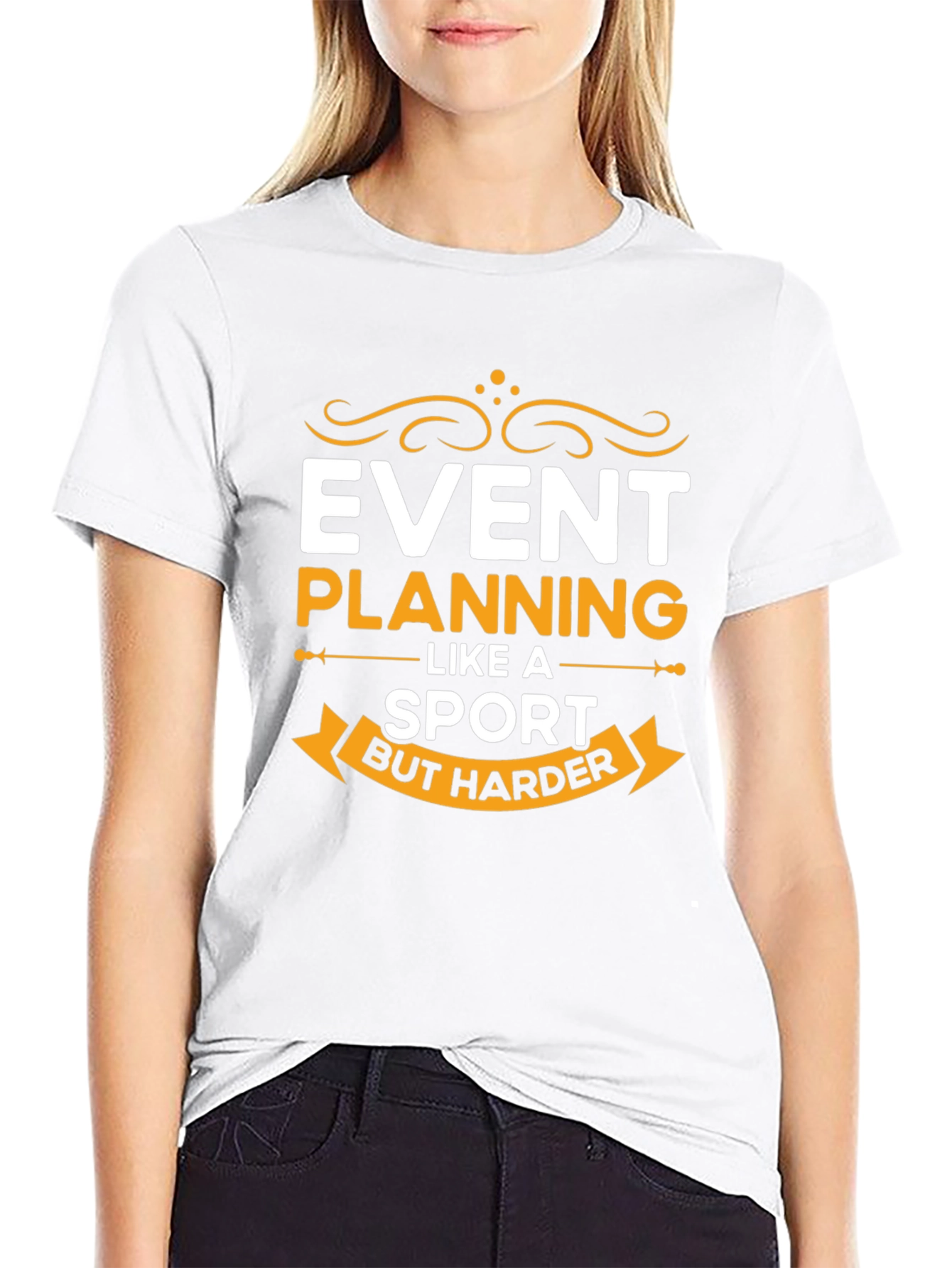 Black Event Planning Like A Sport T-Shirt view 9