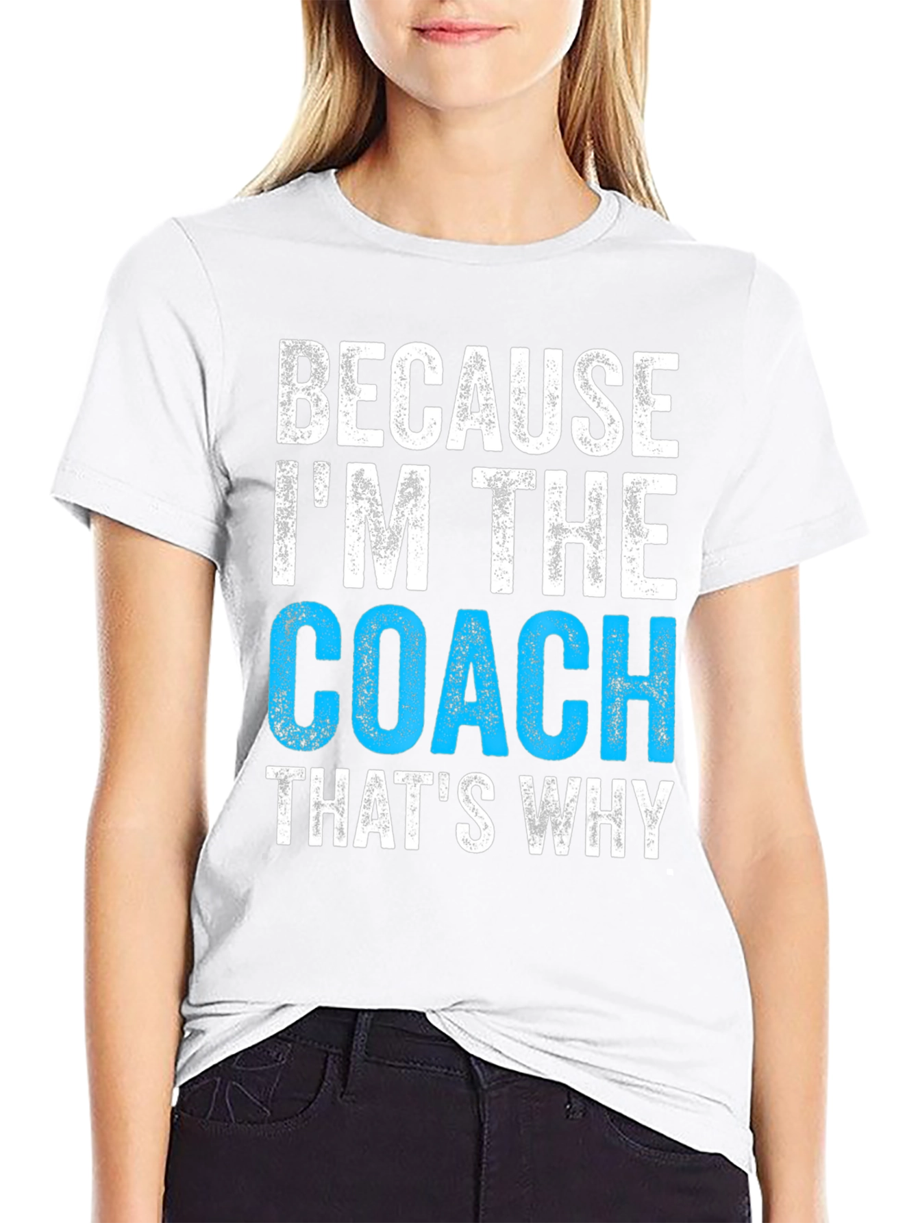 Black Because I'm The Coach T-Shirt view 9