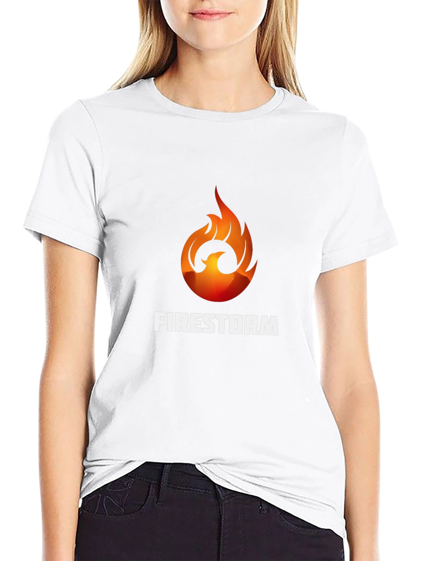 Black Firestorm Graphic Tee - Bold Design, Soft Fabric view 9