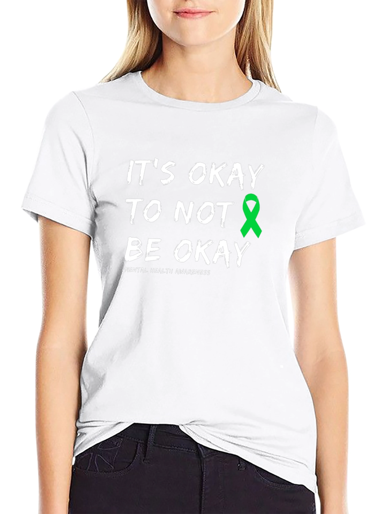 Black Mental Health Awareness T-Shirt: It's Okay to Not Be Okay view 9