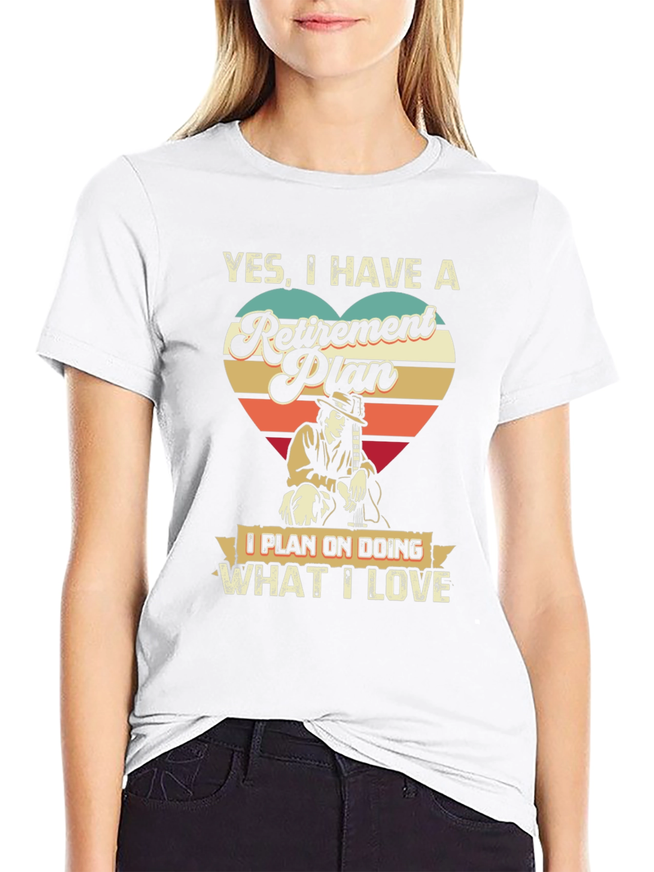 Black Retirement Plan T-Shirt - What I Love  view 9