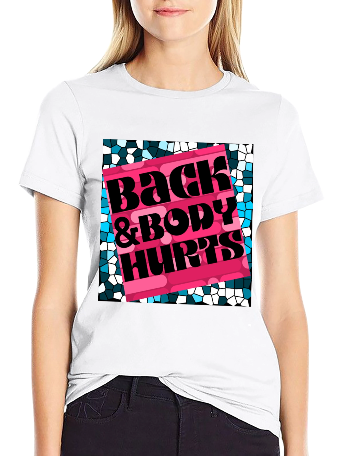 Black Back & Body Hurts Graphic T-Shirt view 9