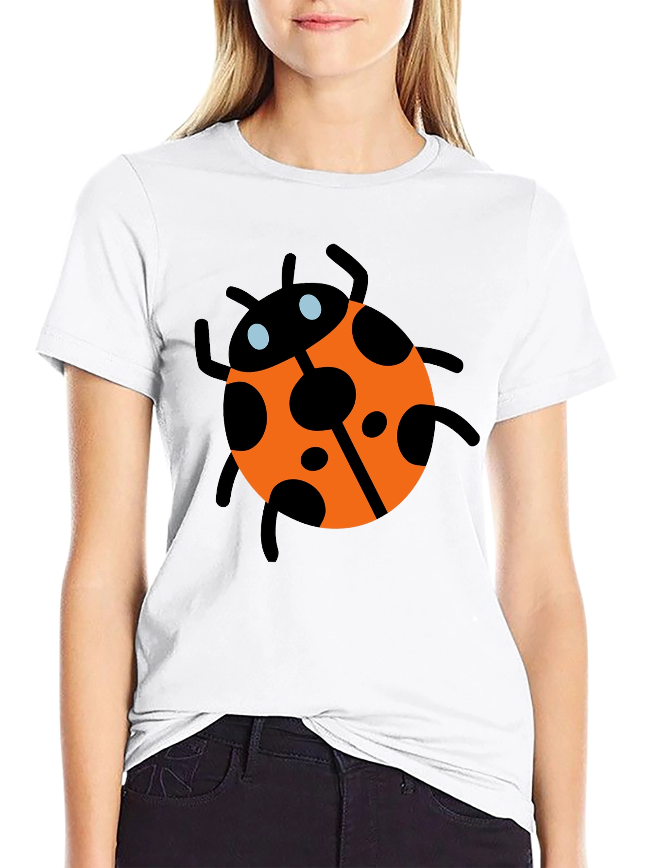 Black Ladybug Graphic Tee - Men's Black T-Shirt view 9