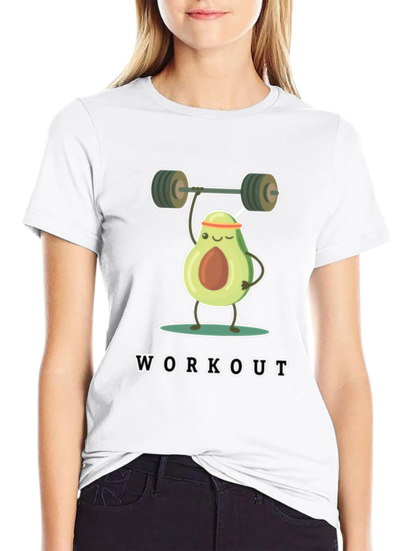 Black Avocado Workout Black T-Shirt view 9