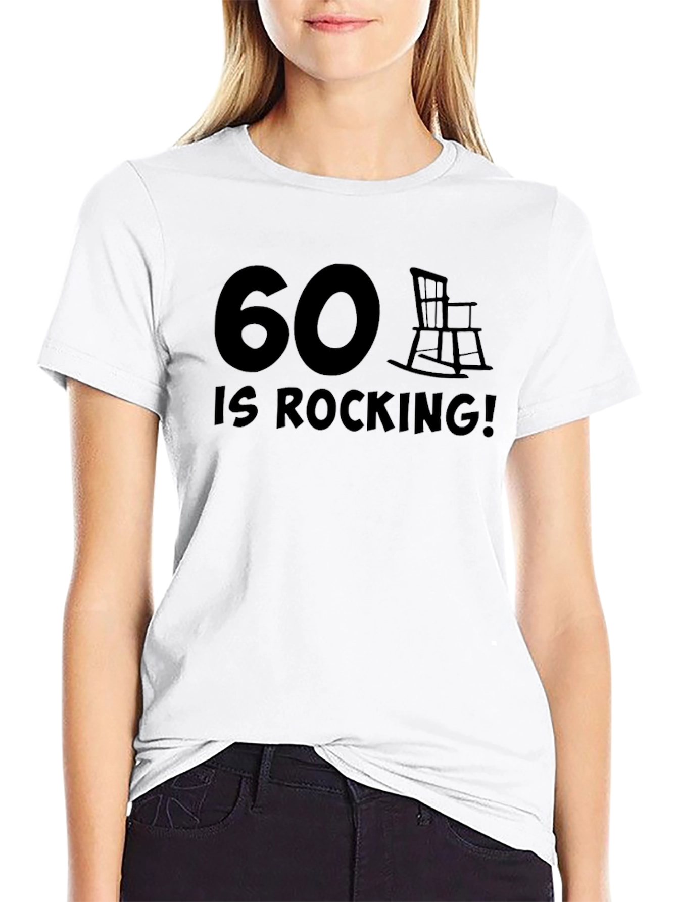 Black 60 Is Rocking! Graphic T-Shirt view 9