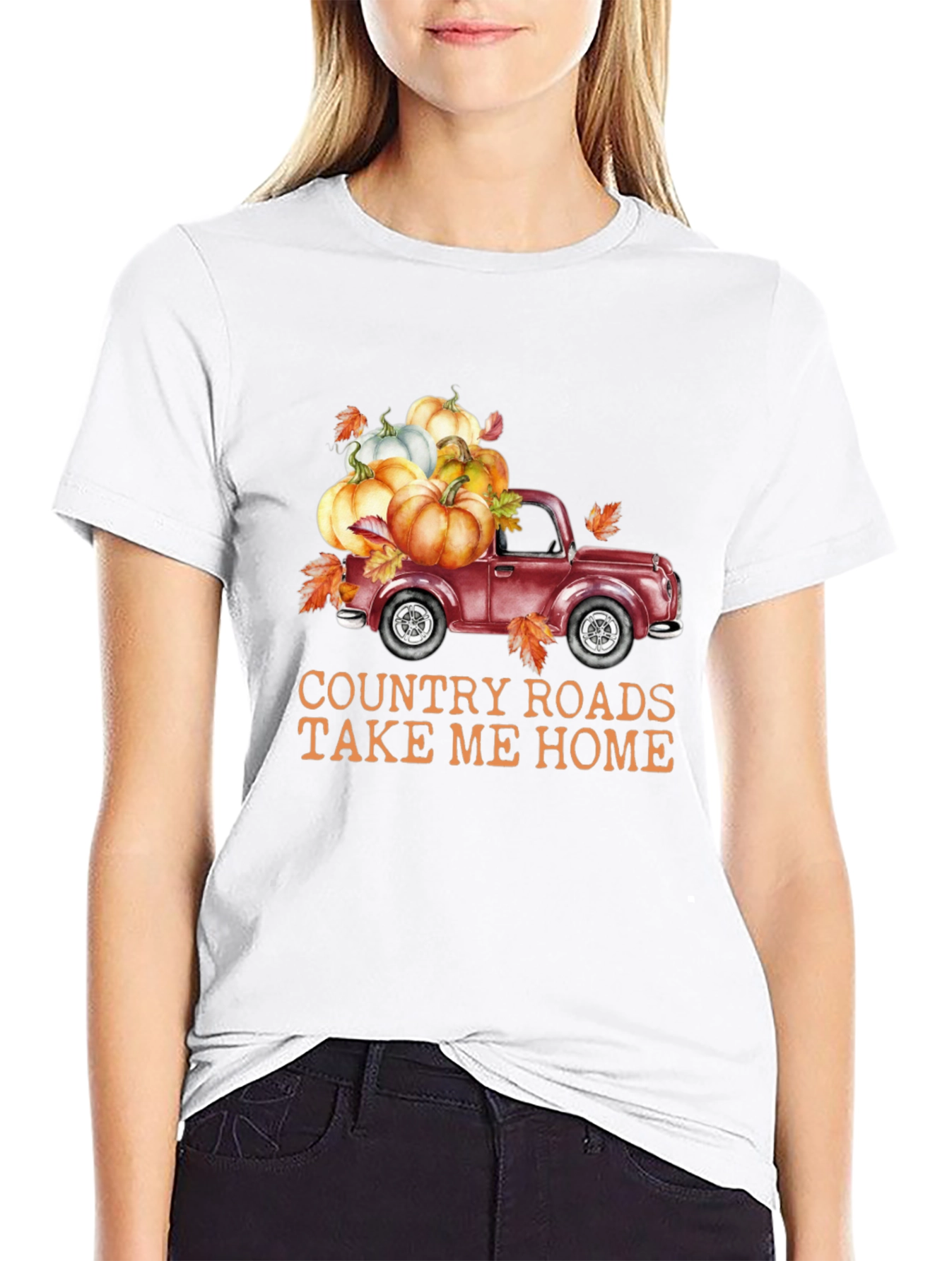 Fall Truck T-Shirt: Country Roads, Autumn Vibes - 9