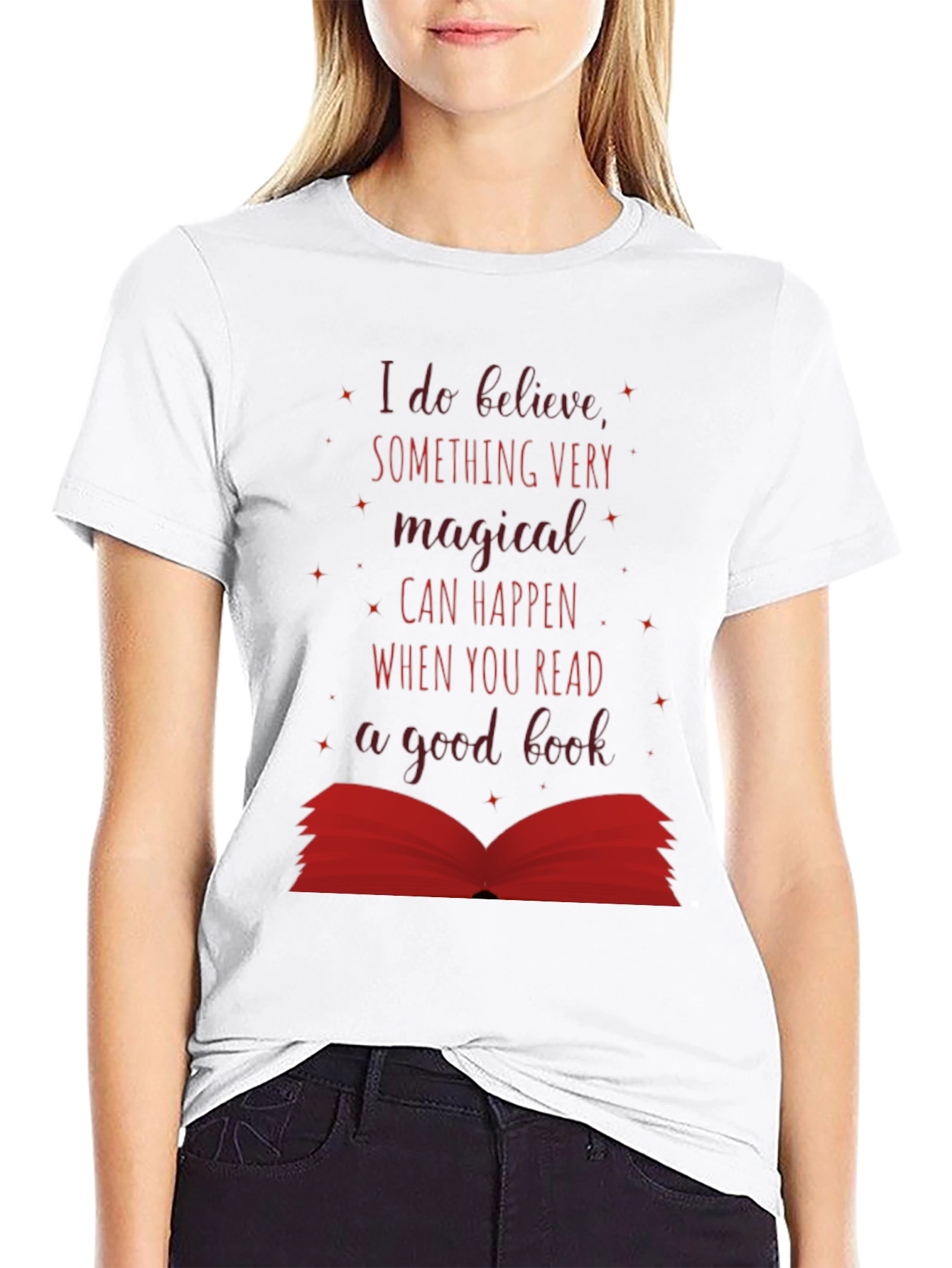 Black Magical Reads T-Shirt - Book Lover Tee view 9