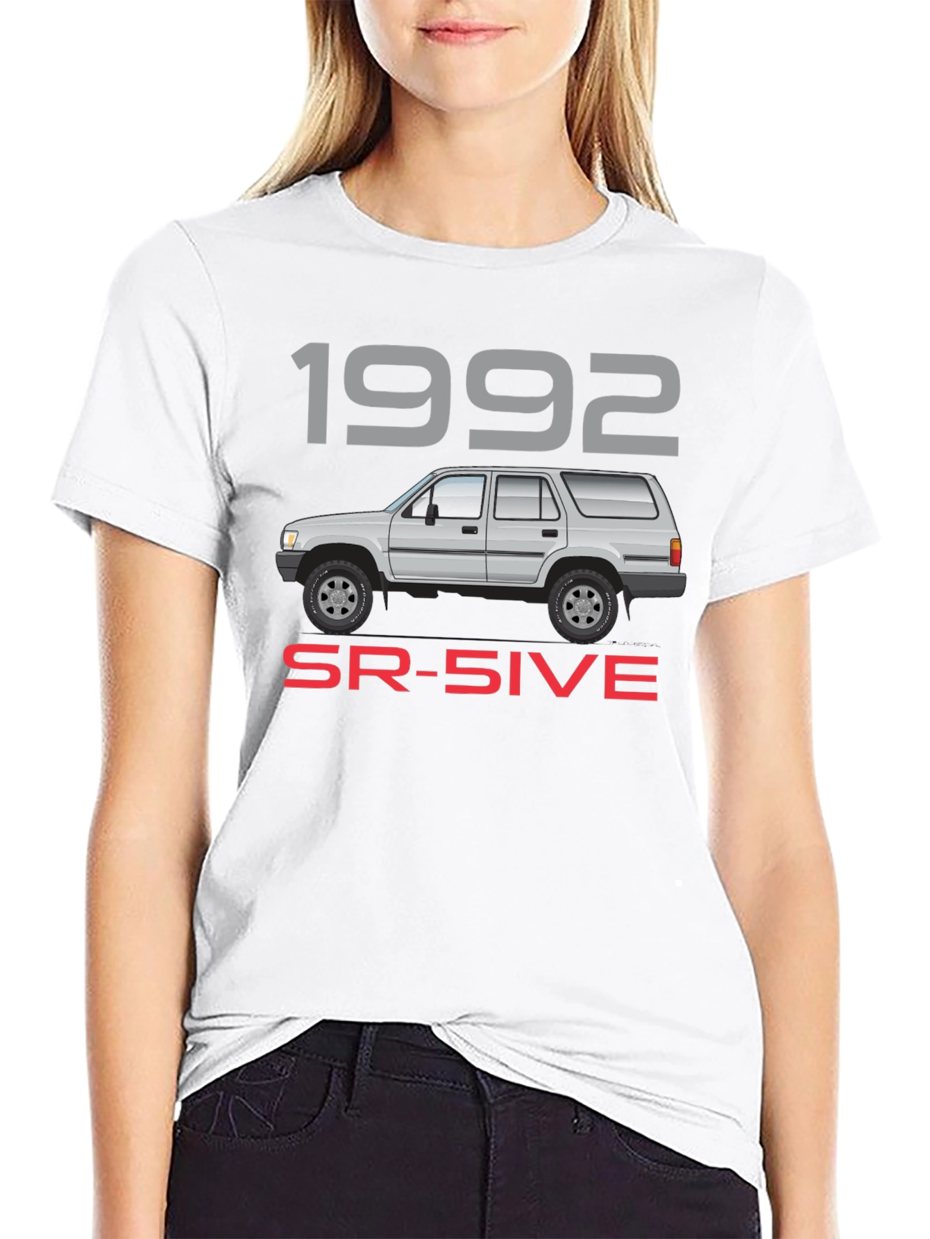 Black 1992 SR-5IVE Truck T-Shirt view 9
