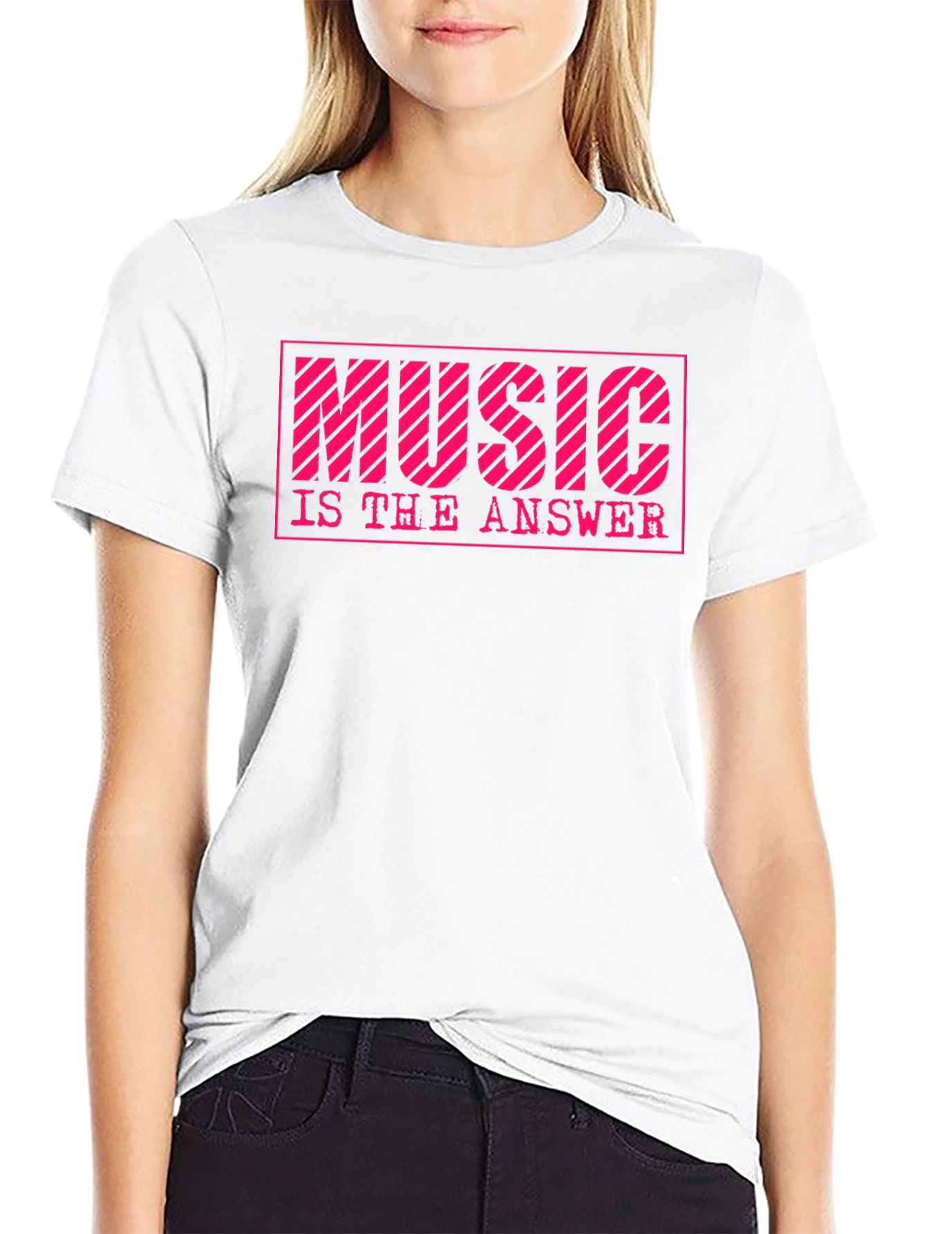 Black Music is the Answer Graphic T-Shirt view 9