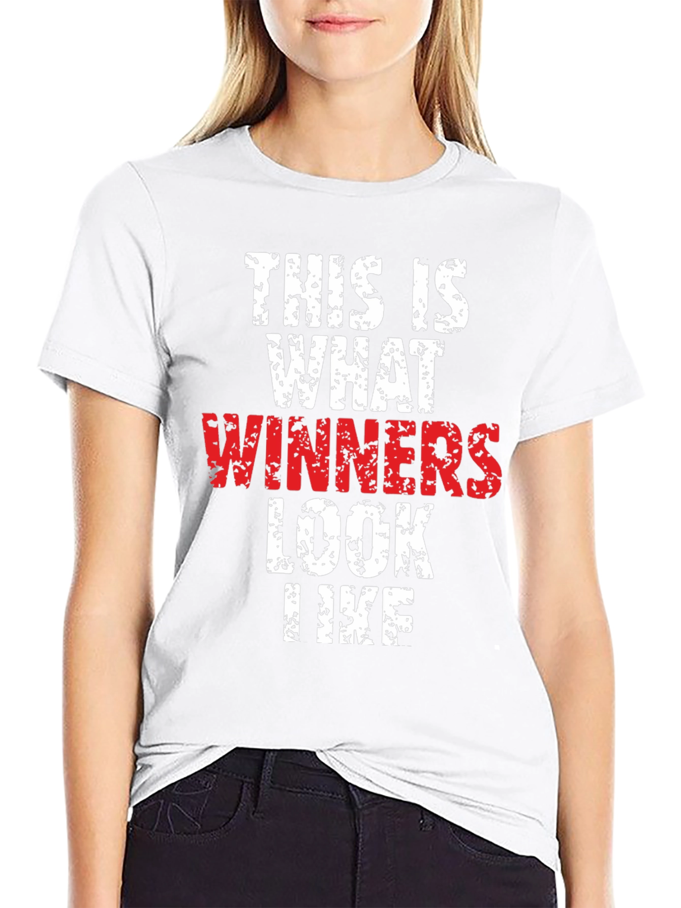 Black Winners T-Shirt - Motivational Black Tee view 9