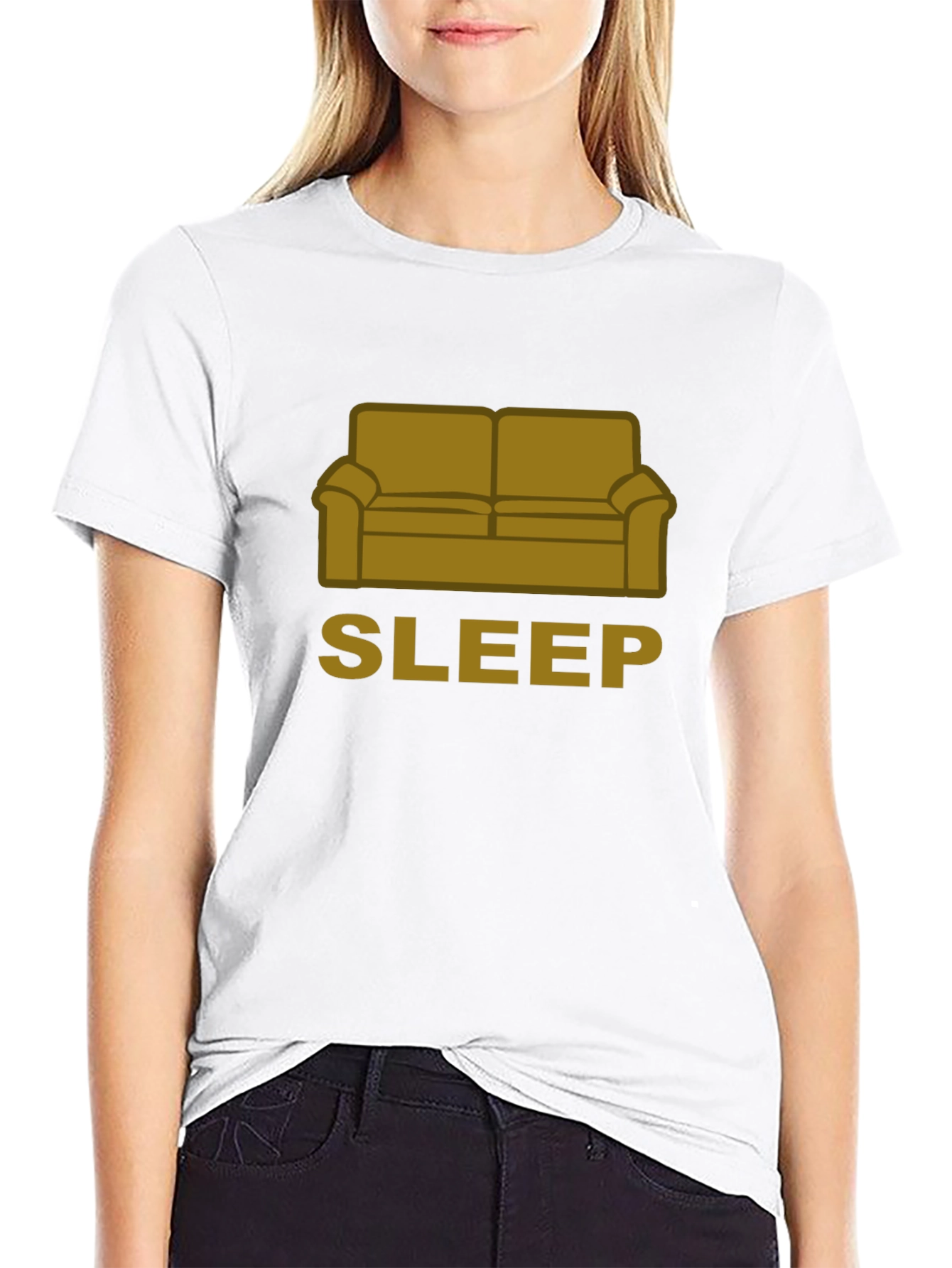 Black Couch Sleep T-Shirt - Relaxing Comfort Style view 9
