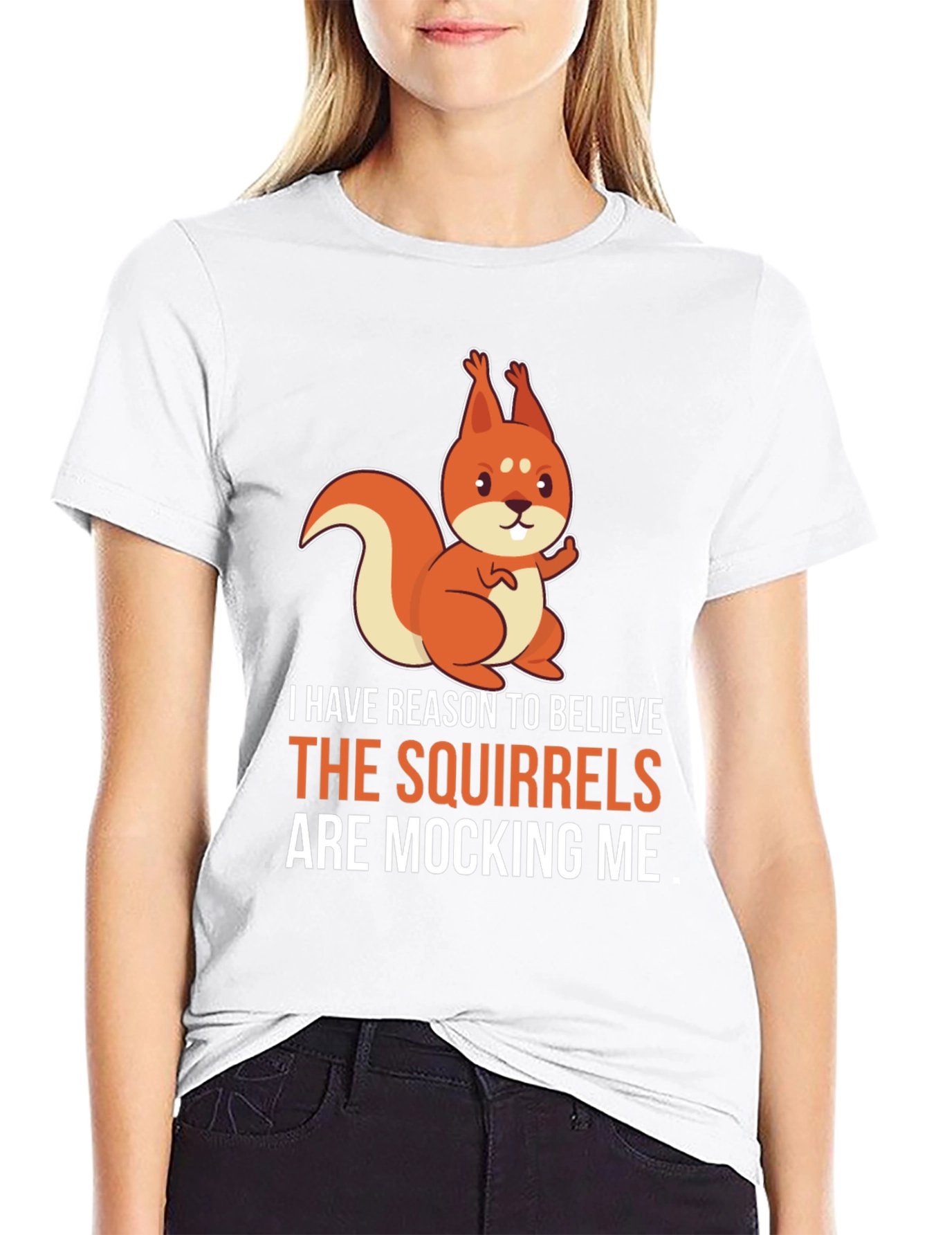 Black Squirrels Mocking Me Graphic T-Shirt view 9