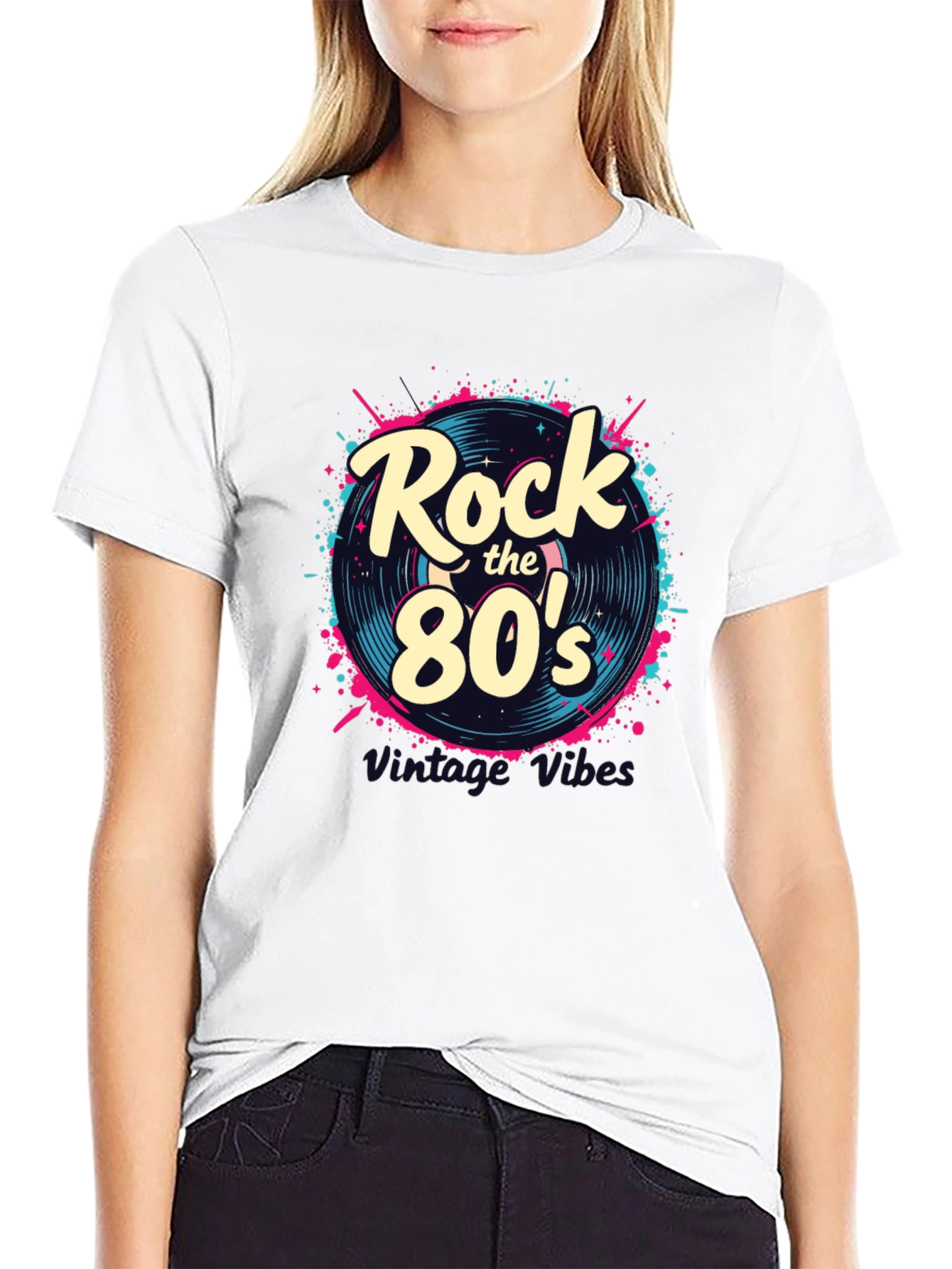 Black Rock the 80's Vintage Graphic Tee view 9