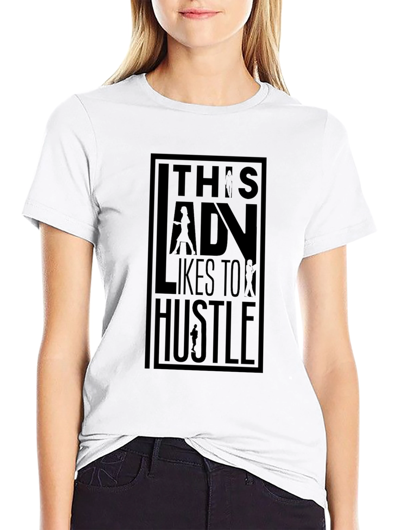 Lady Hustle Graphic Tee - Stylish & Empowering - 9