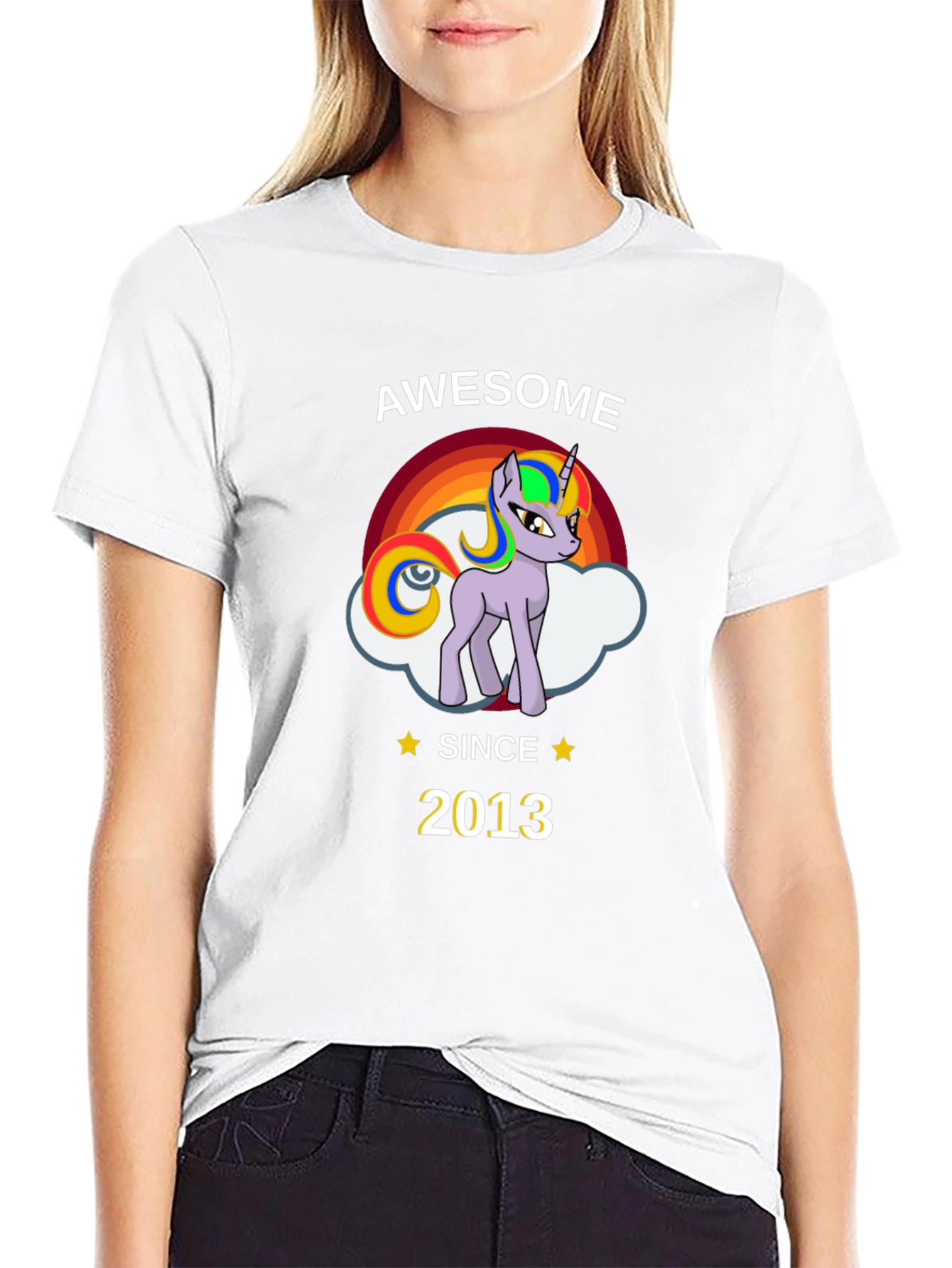Awesome Since 2013 Unicorn Graphic T-Shirt - 9