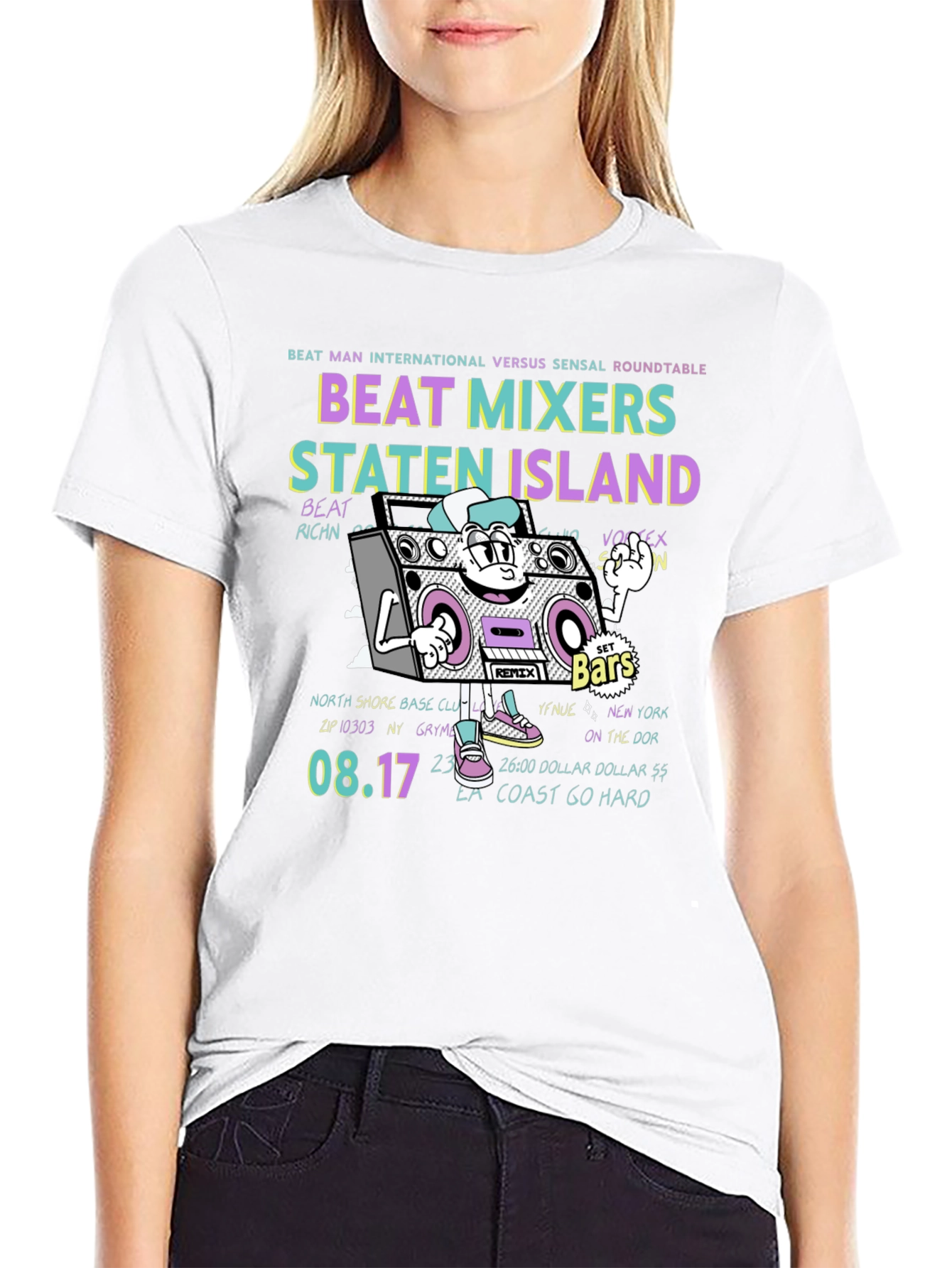 Black Beat Mixers Staten Island T-Shirt view 9