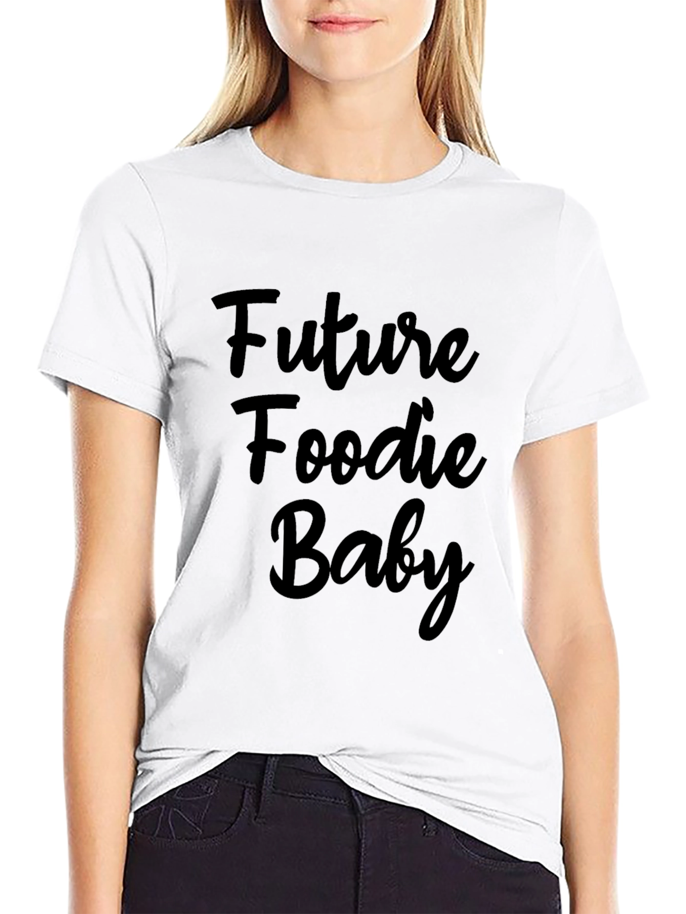 Black Future Foodie Baby Black T-Shirt view 9