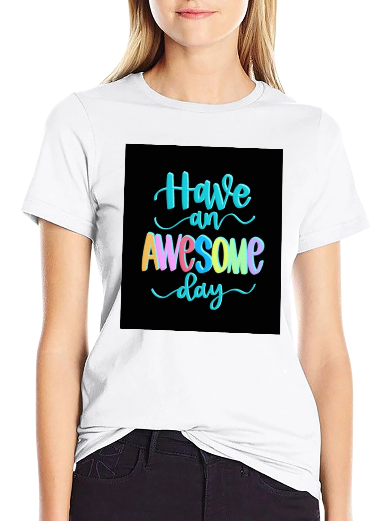Black Awesome Day T-Shirt view 9