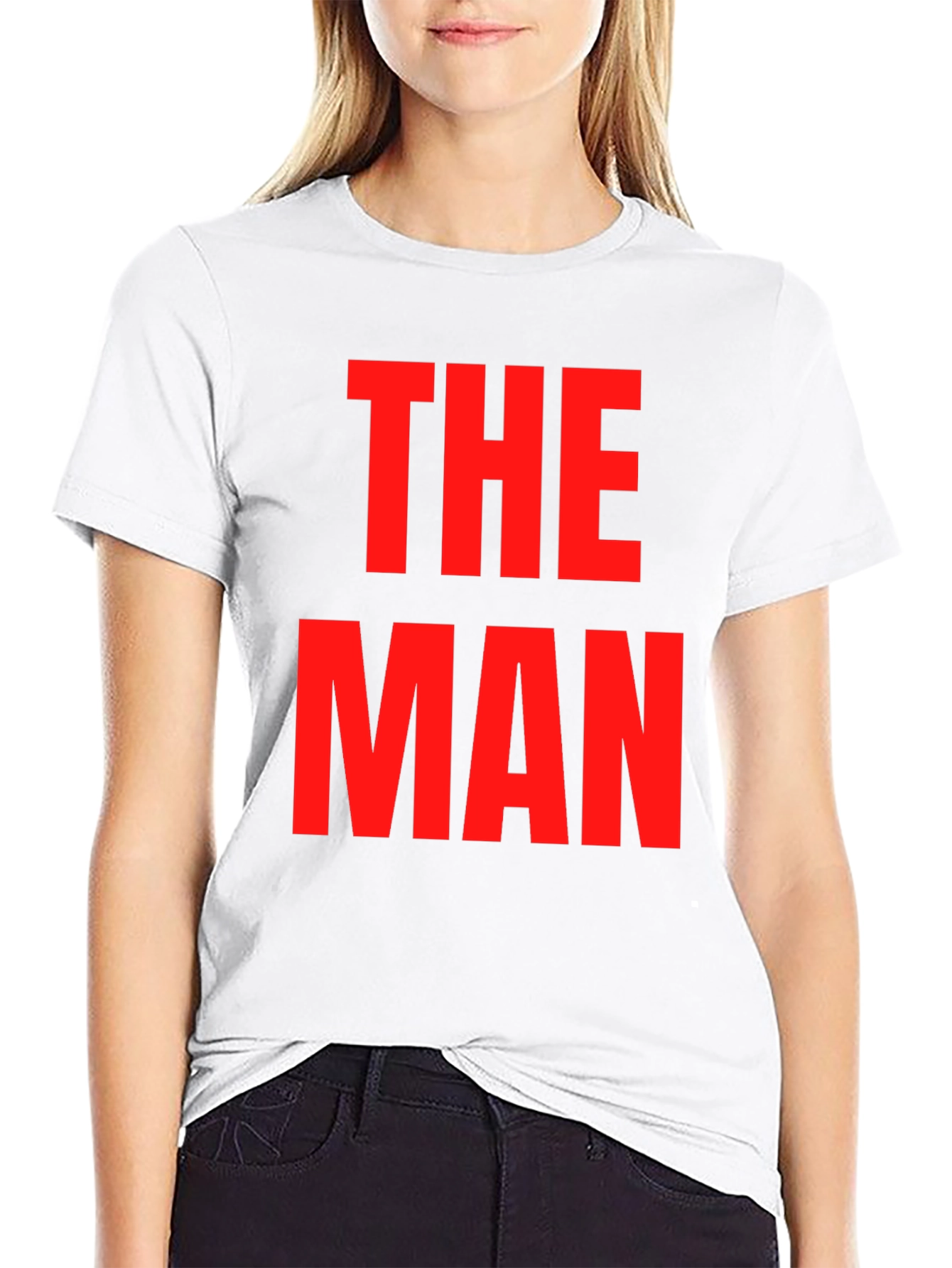 Black The Man Graphic Tee - Bold Statement Shirt view 9