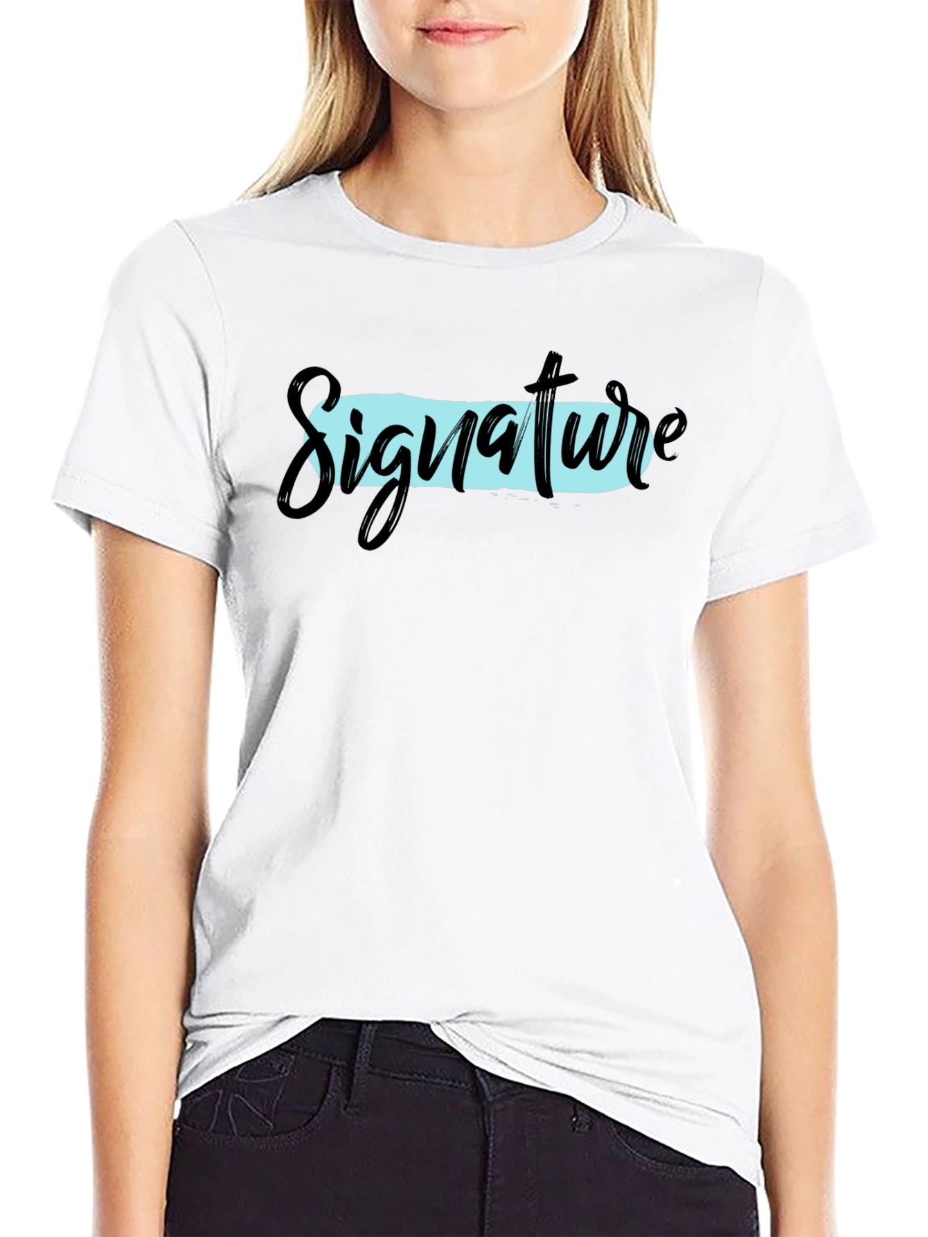 Black Signature Graphic T-Shirt - Black view 9