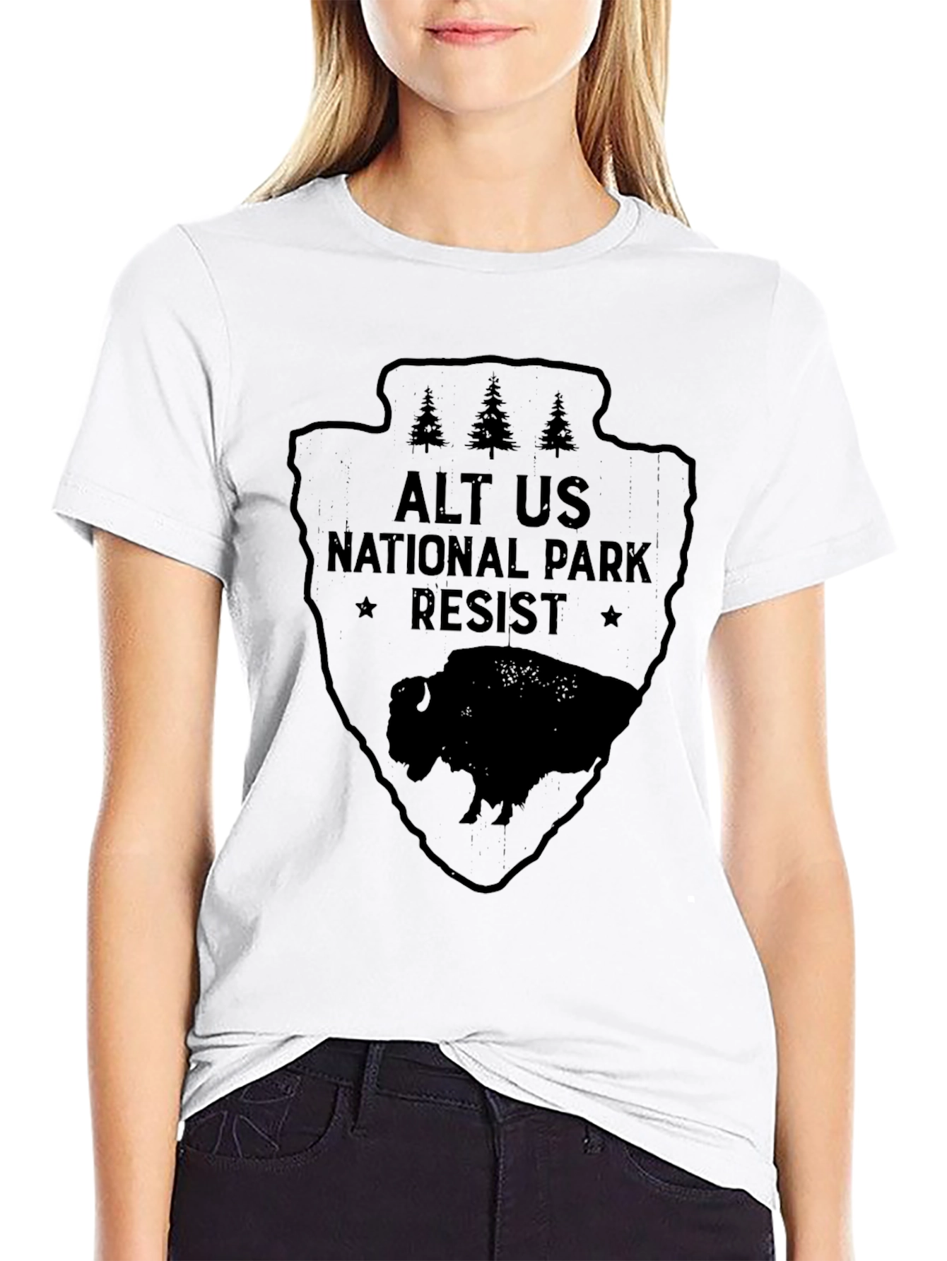 Black Alt US National Park Resist T-Shirt view 9