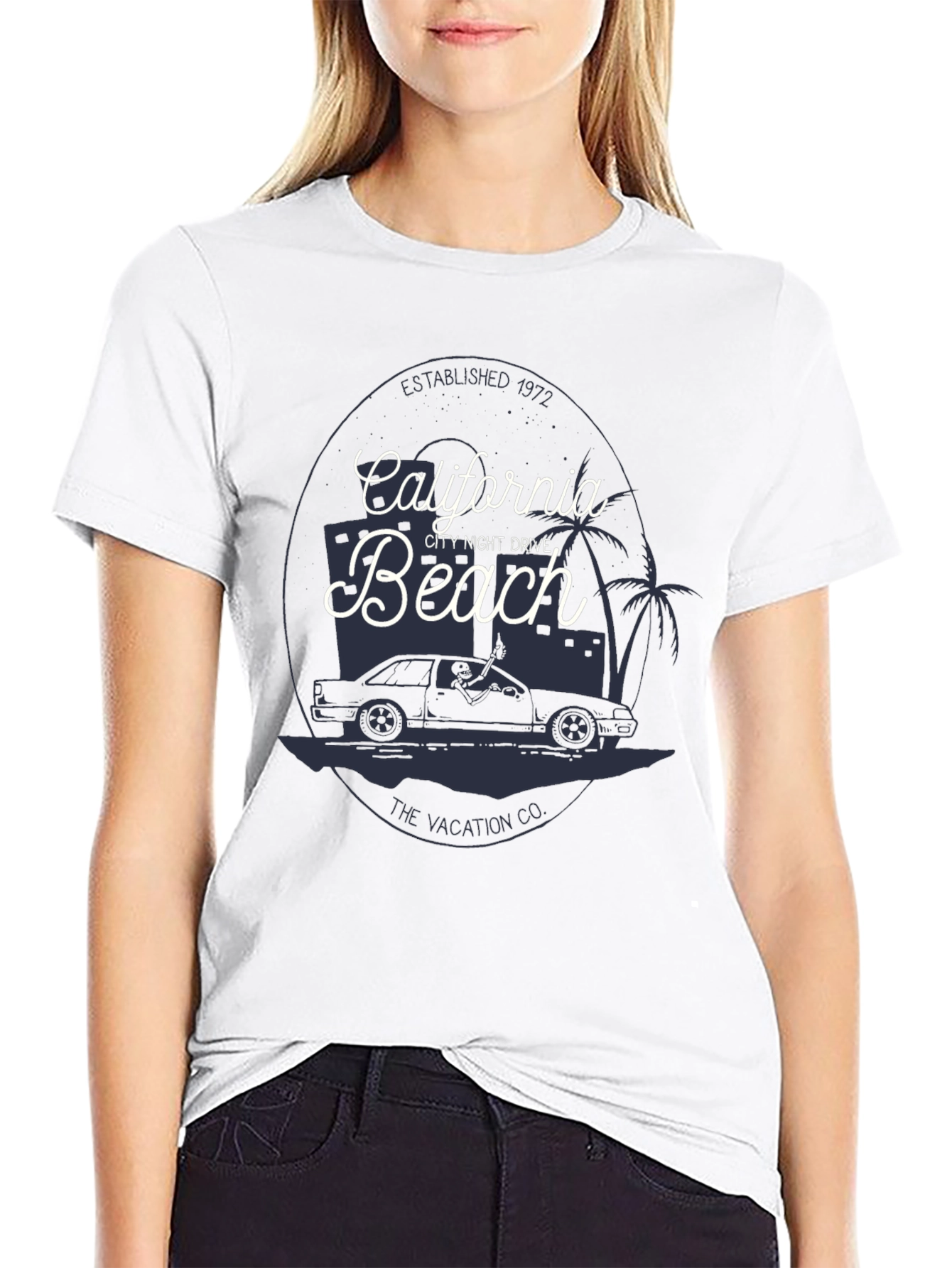 Black California Beach Graphic Tee - Vacation Vibes view 9