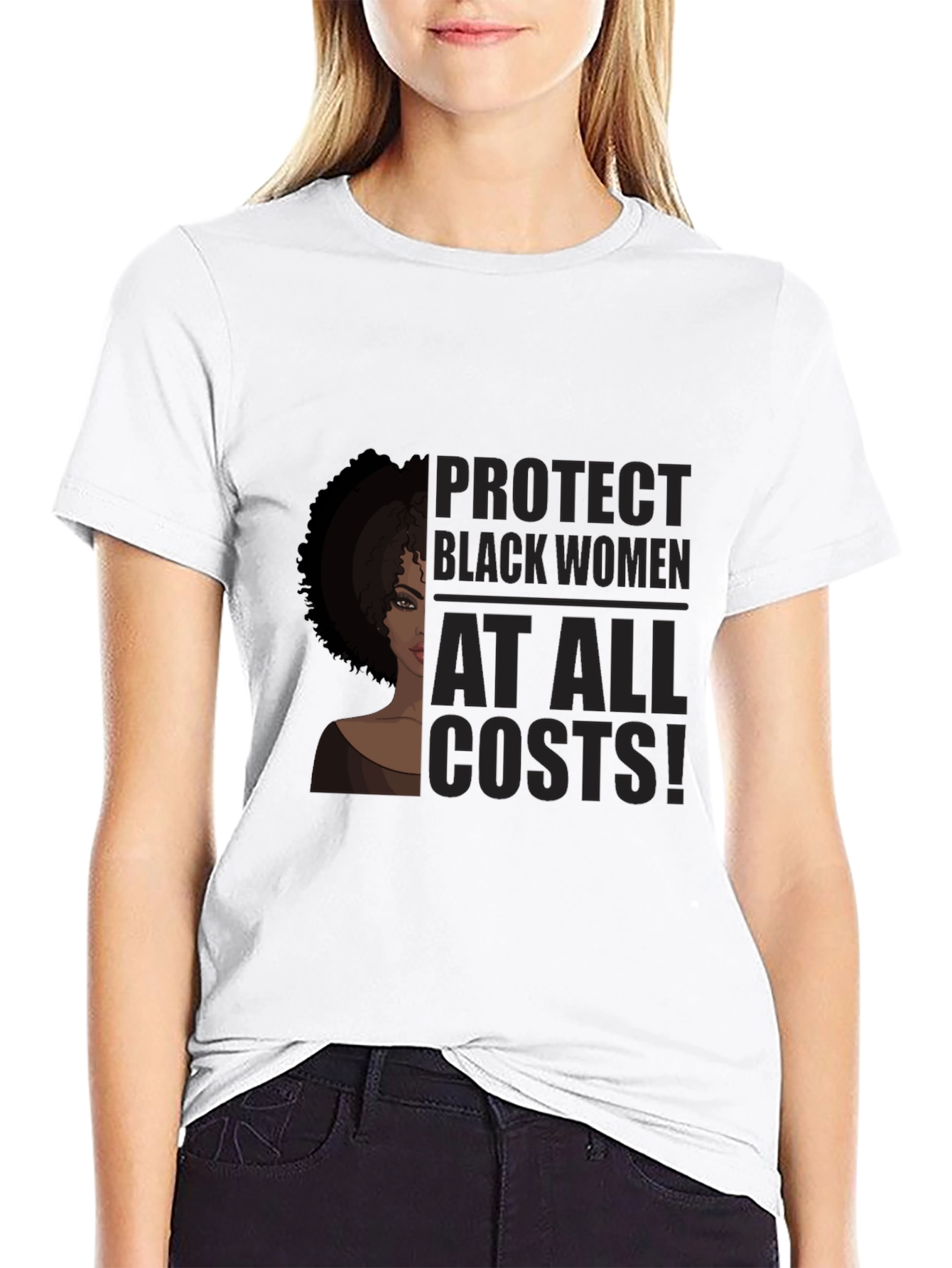 Black Protect Black Women T-Shirt view 9