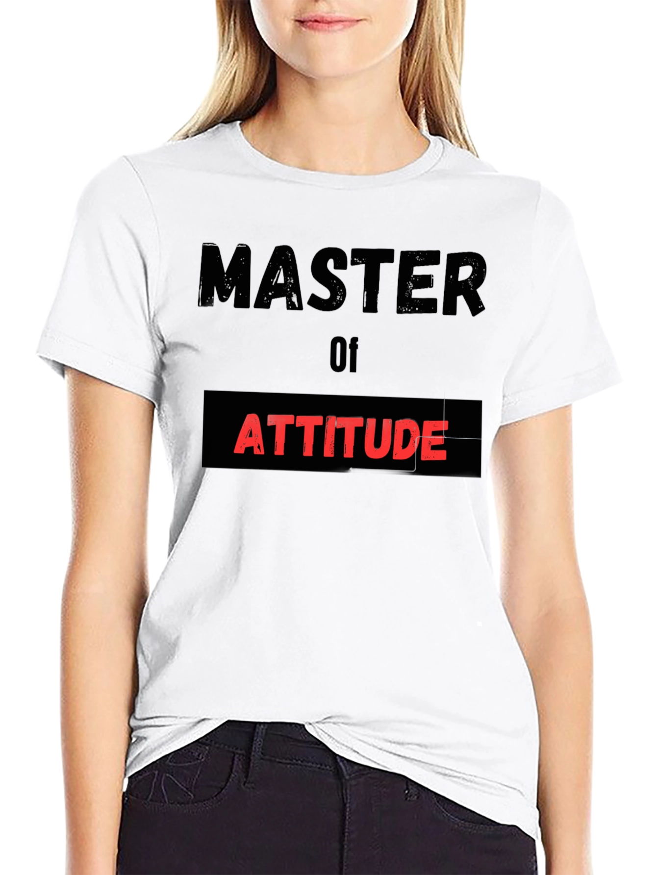 Black Master of Attitude Black T-Shirt view 9