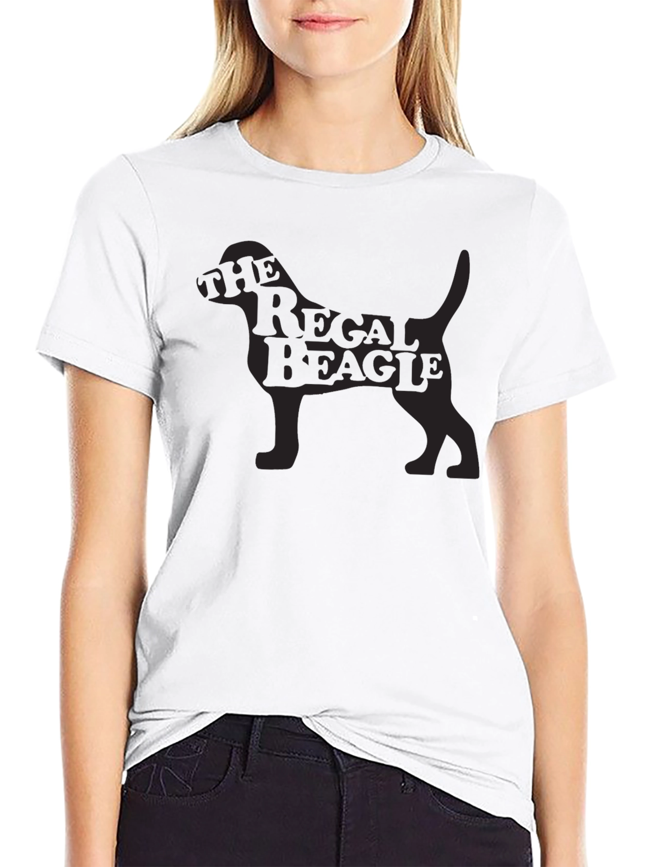 Black The Regal Beagle T-Shirt - Mens Black Tee view 9