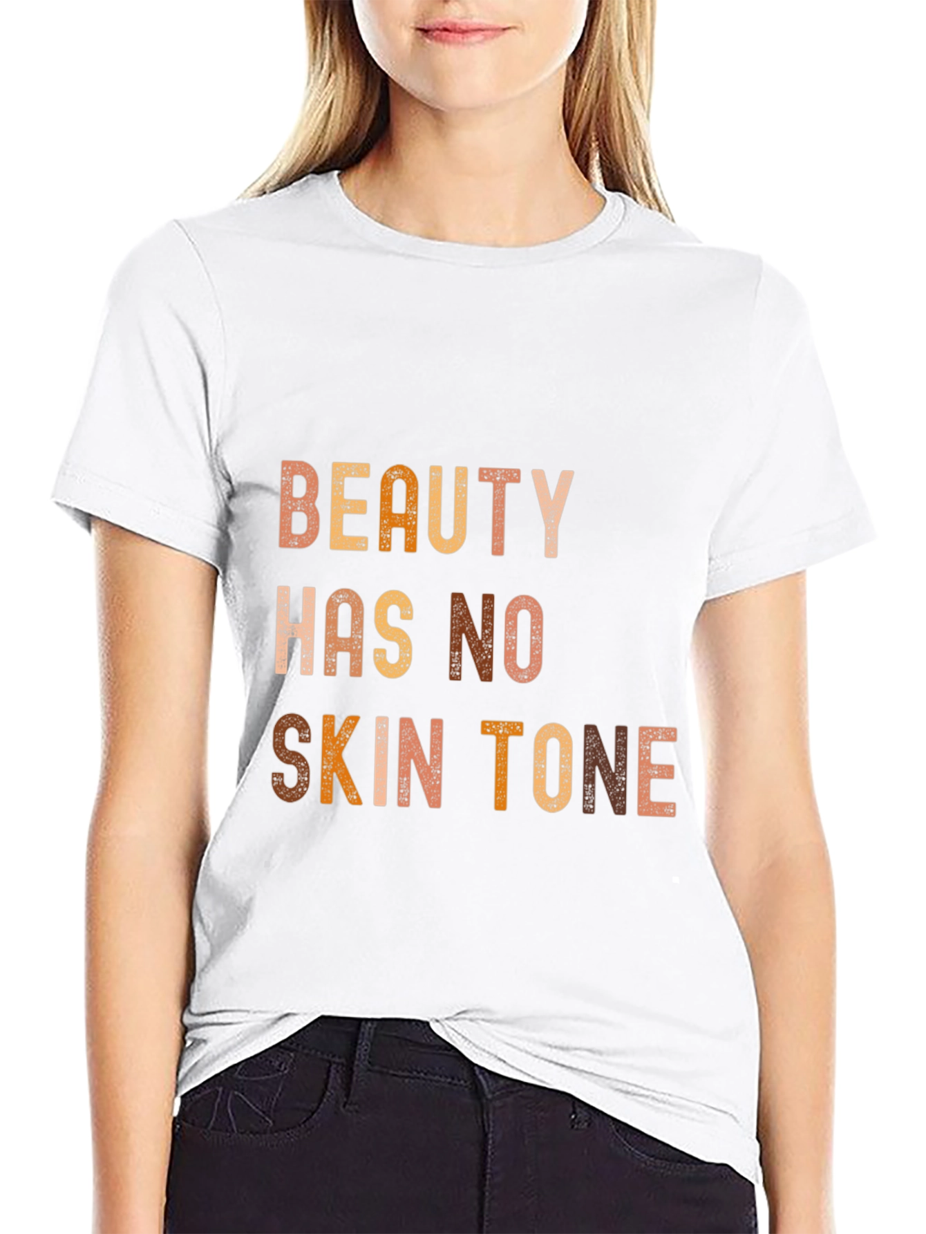 Black Beauty Has No Skin Tone Graphic Tee - Unisex view 9