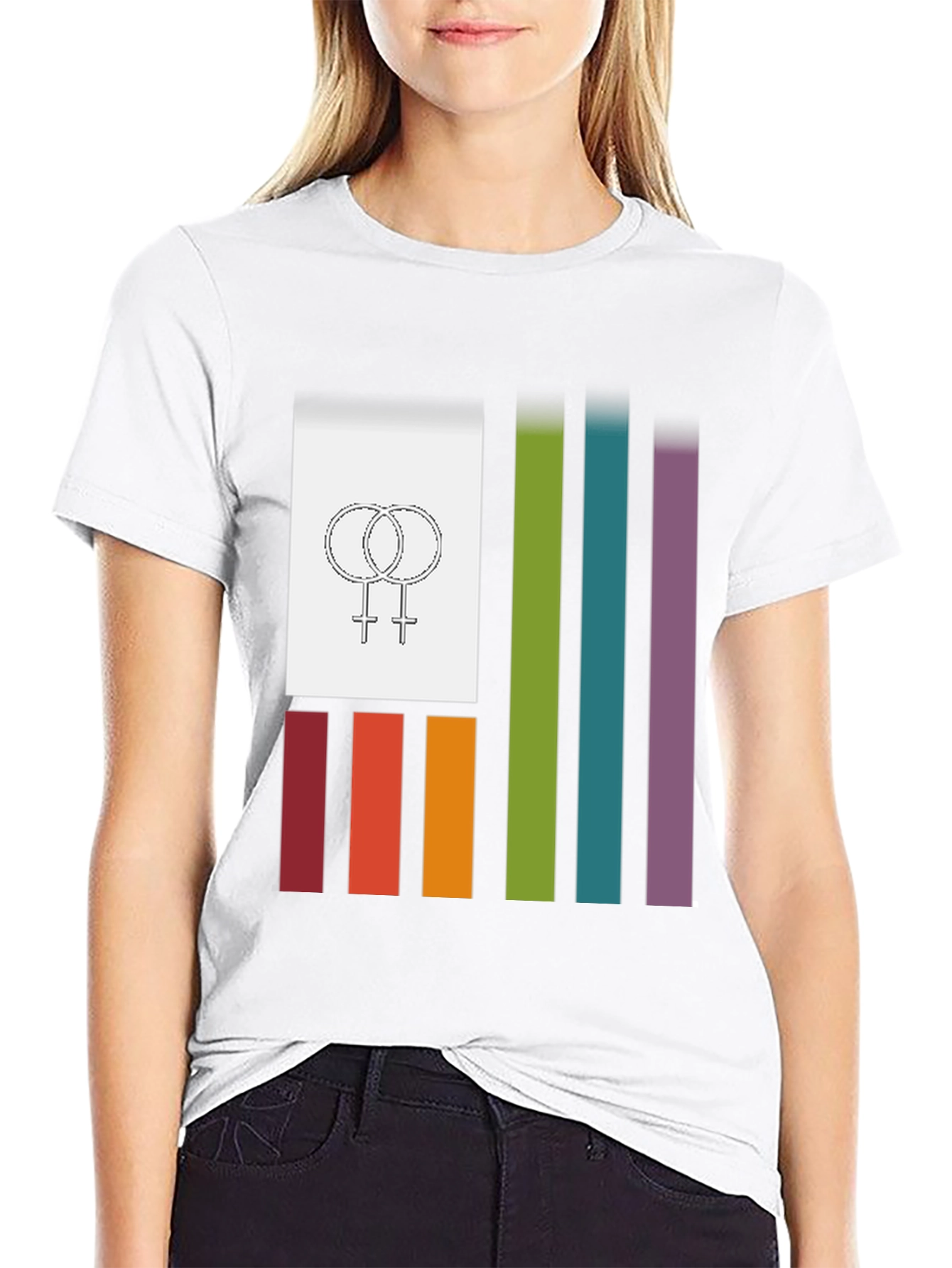 Black Pride Flag Graphic Tee view 9