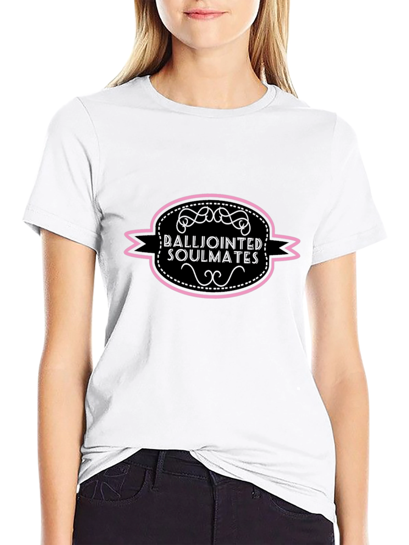 Black Balljointed Soulmates Graphic Tee view 9