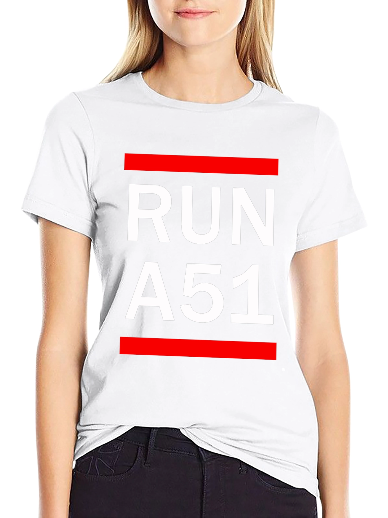 Black Run A51 Graphic T-Shirt - Black view 9