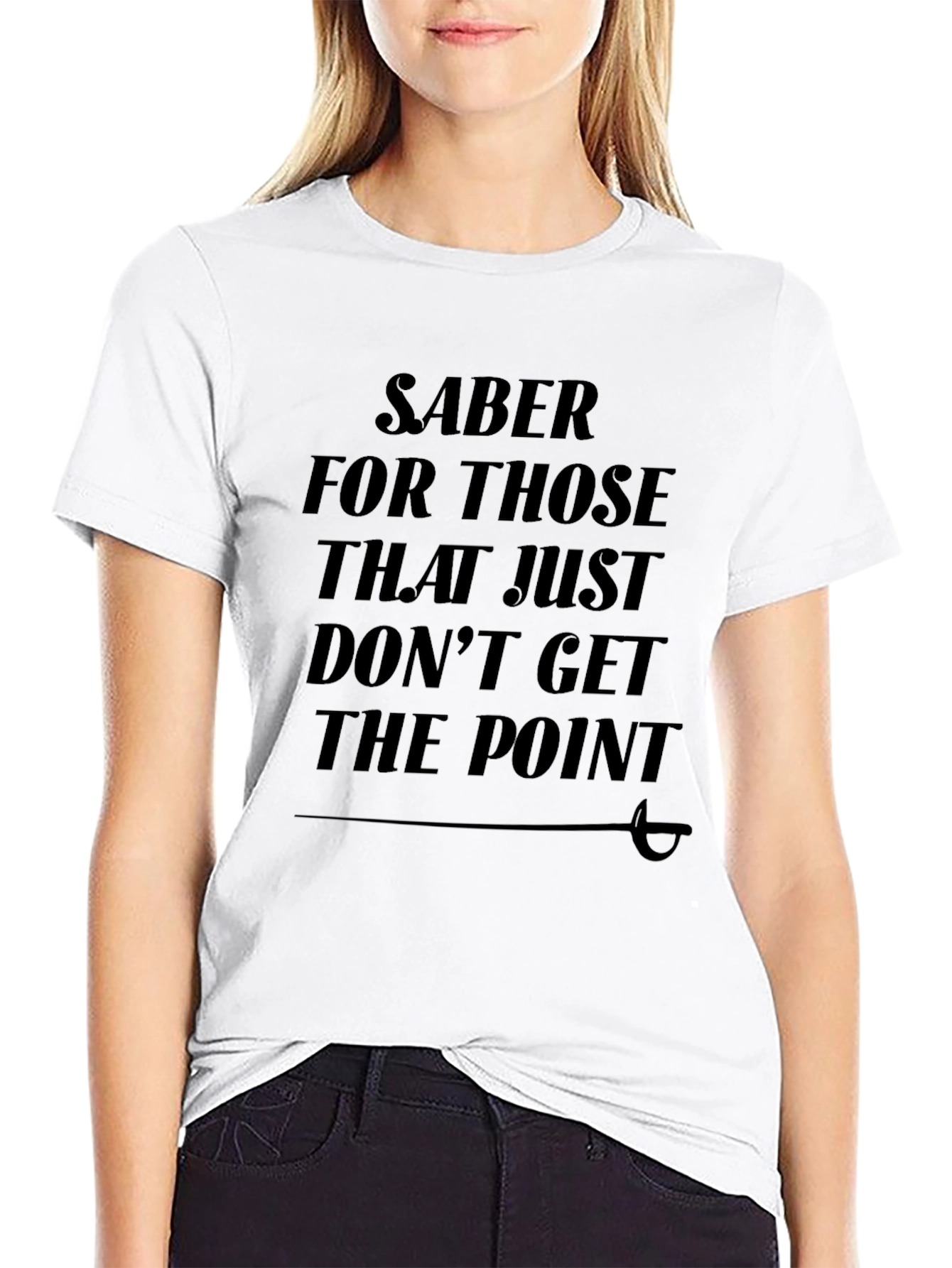 Black Saber The Point Graphic T-Shirt view 9