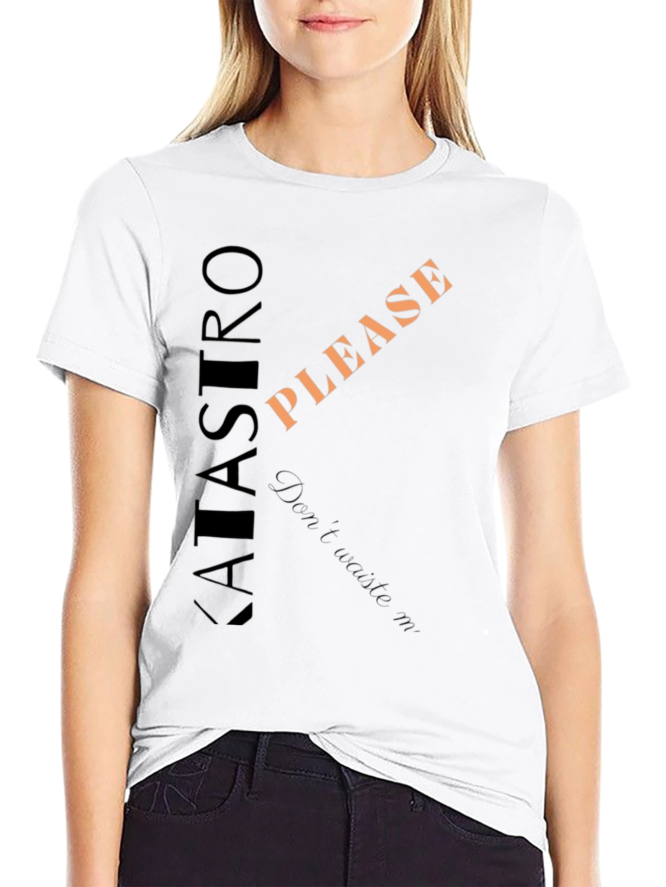 Black KATASTRO PLEASE Men's Graphic Tee view 9