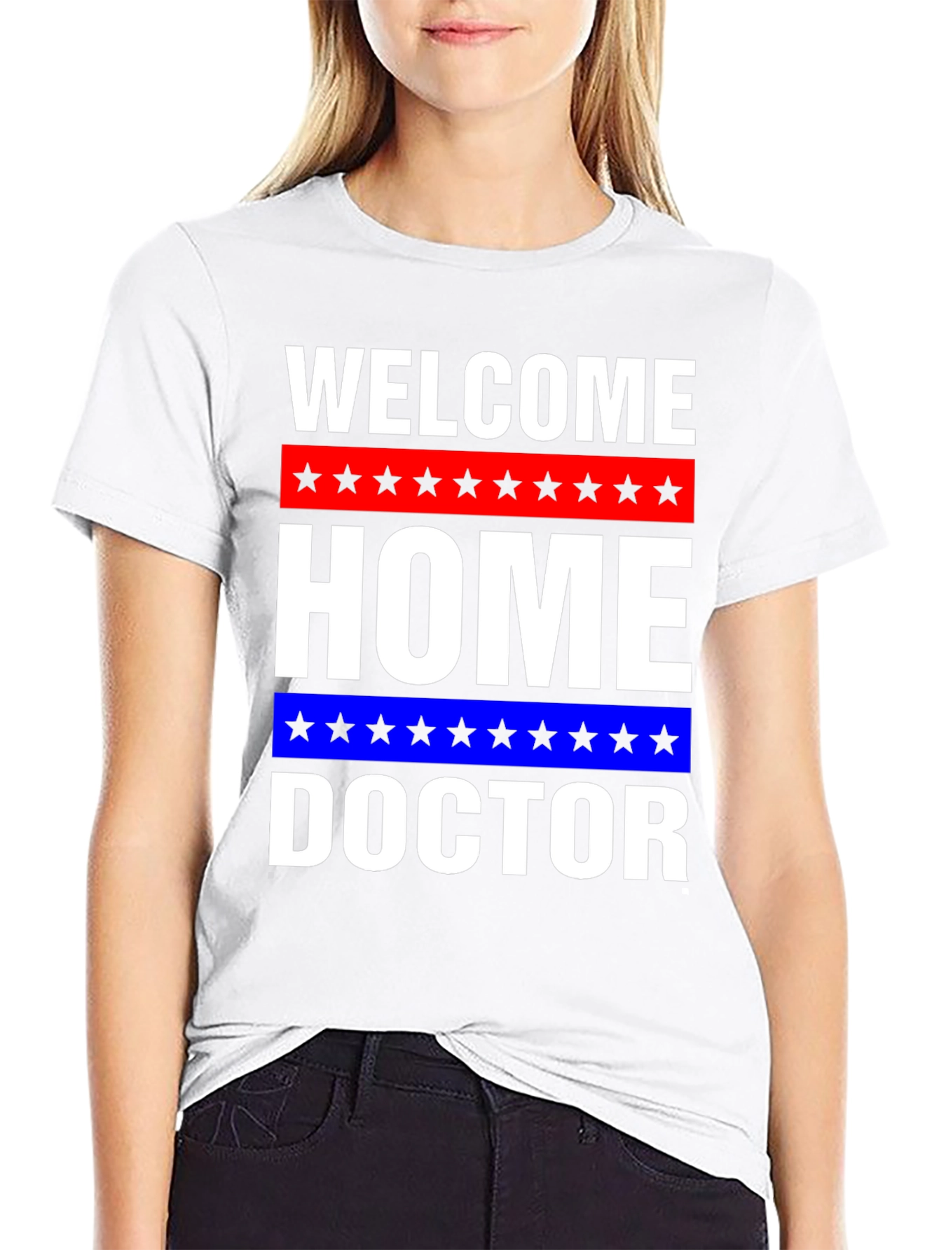 Black Welcome Home Doctor Graphic T-Shirt view 9