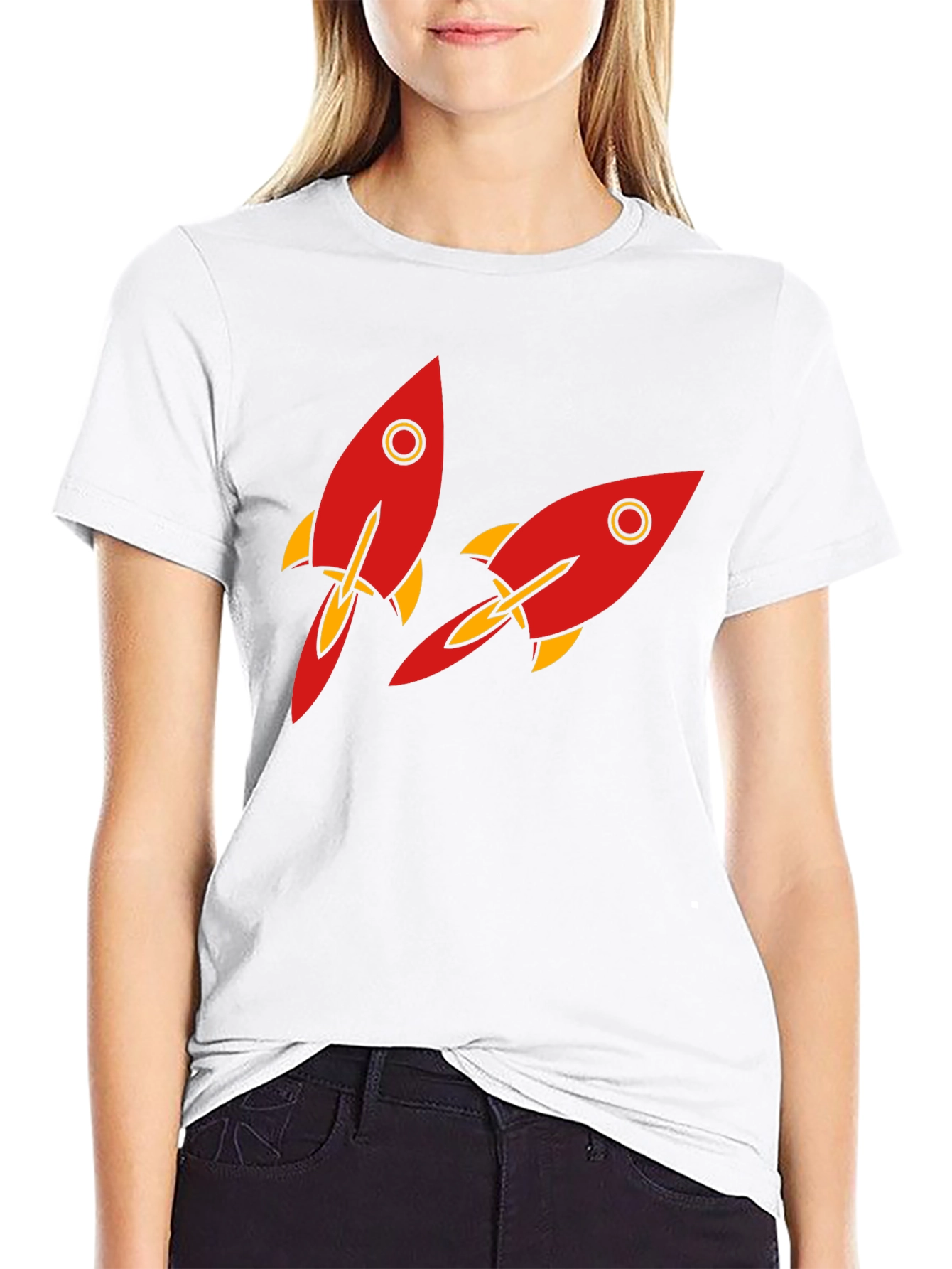 Black Rocket Graphic T-Shirt - Black view 9