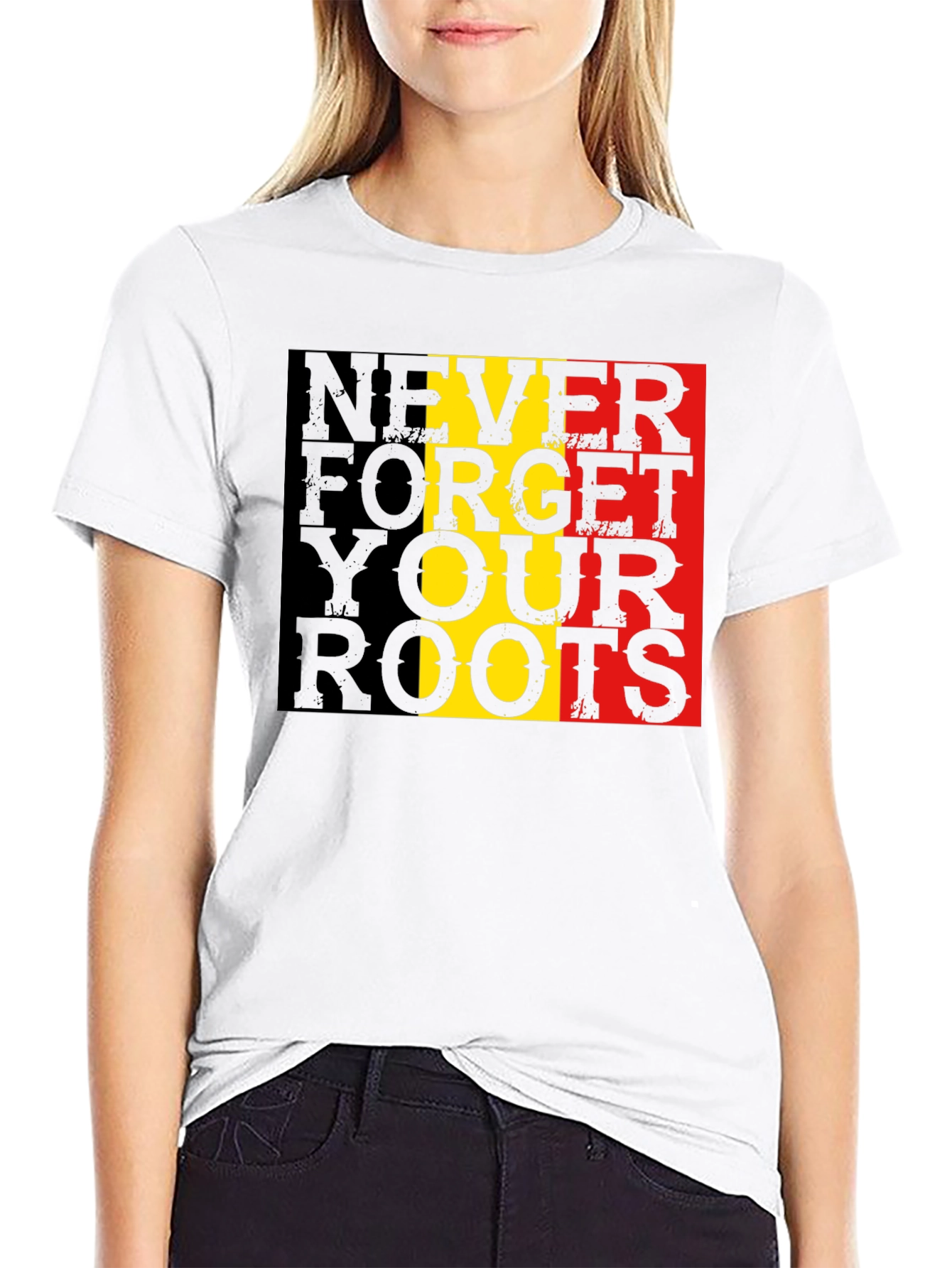 Never Forget Roots Graphic Tee - Black T-Shirt - 9