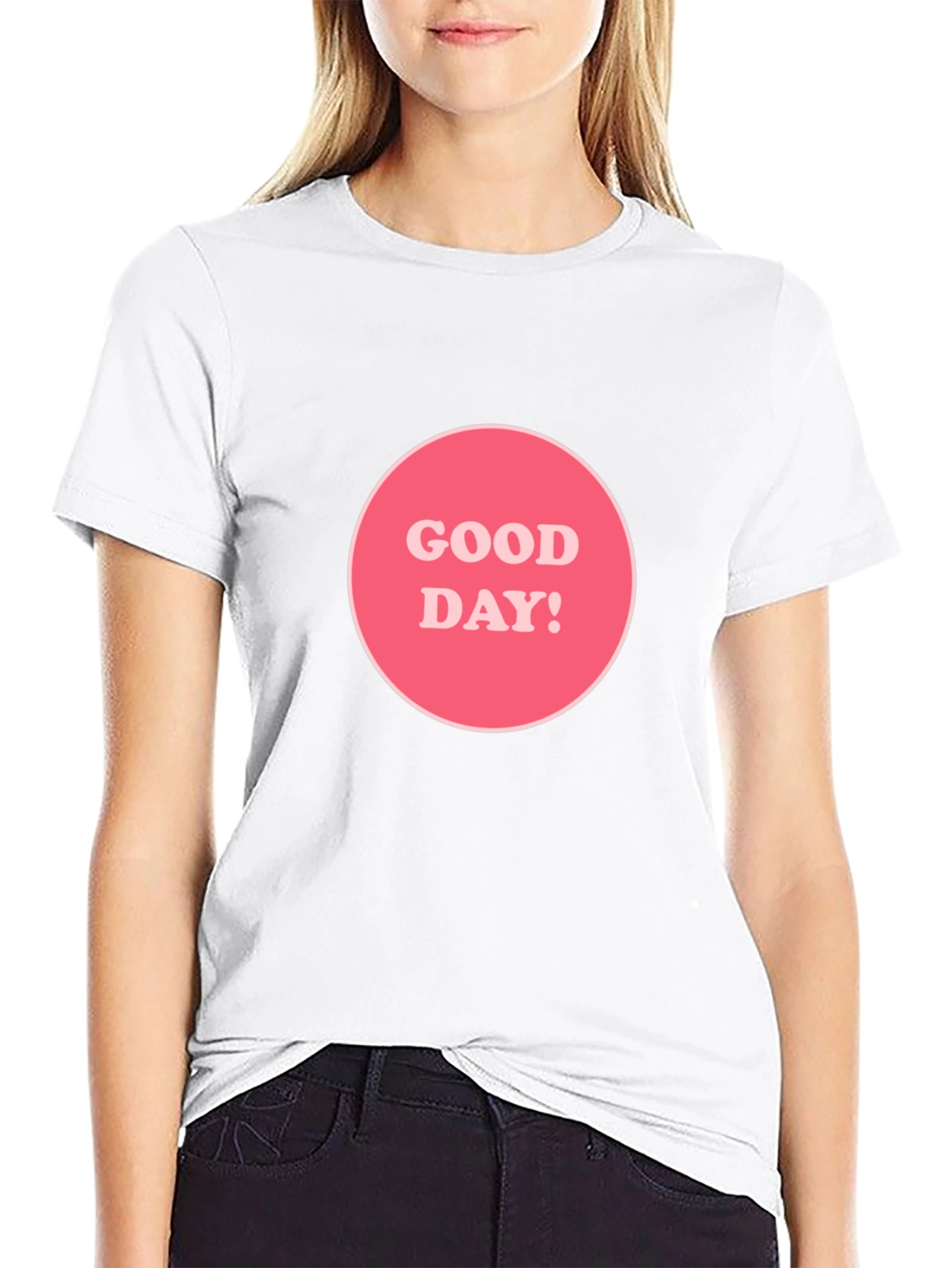 Black Good Day! Graphic Tee - Black Unisex T-Shirt view 9
