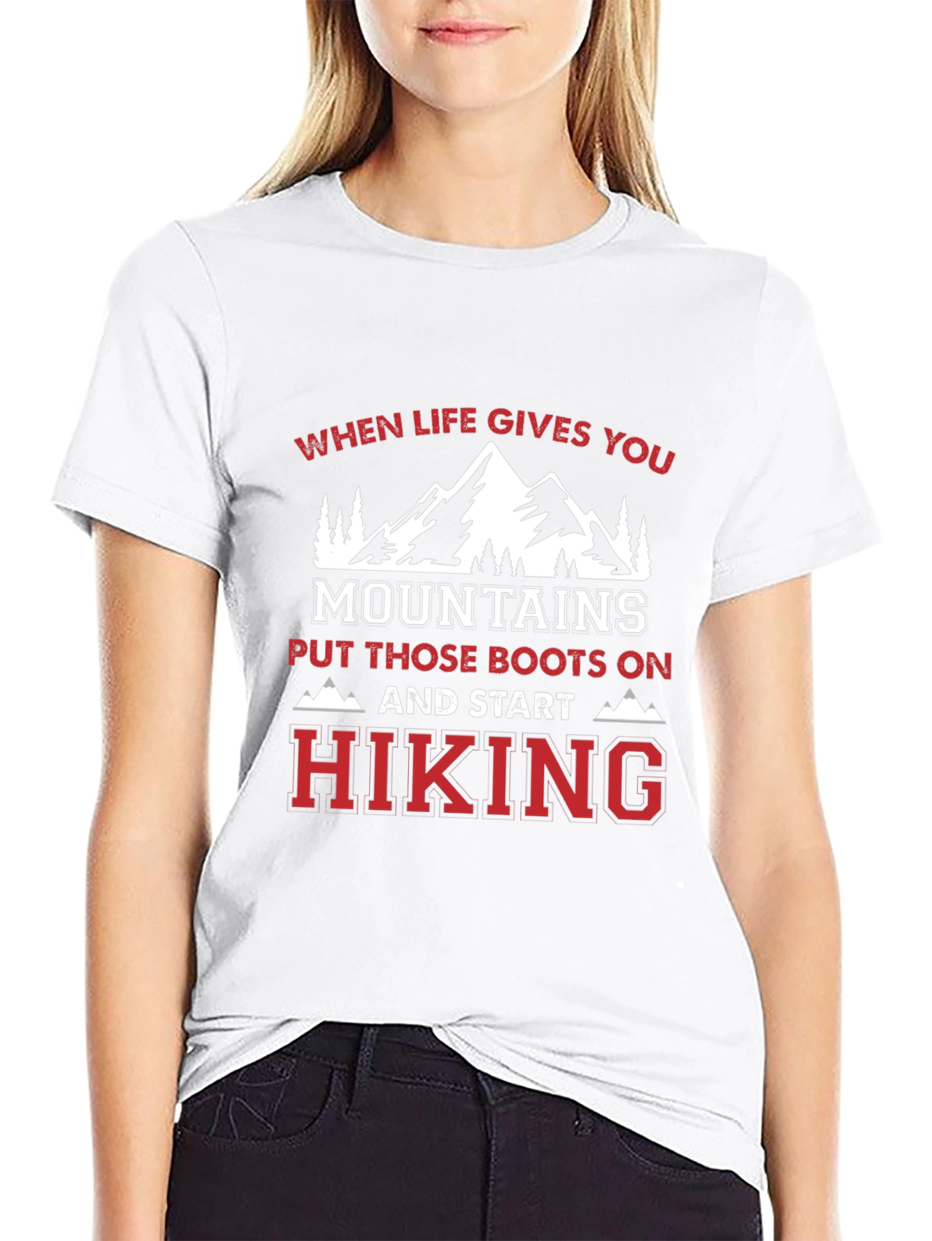 Black Hiking Adventure Graphic Tee view 9