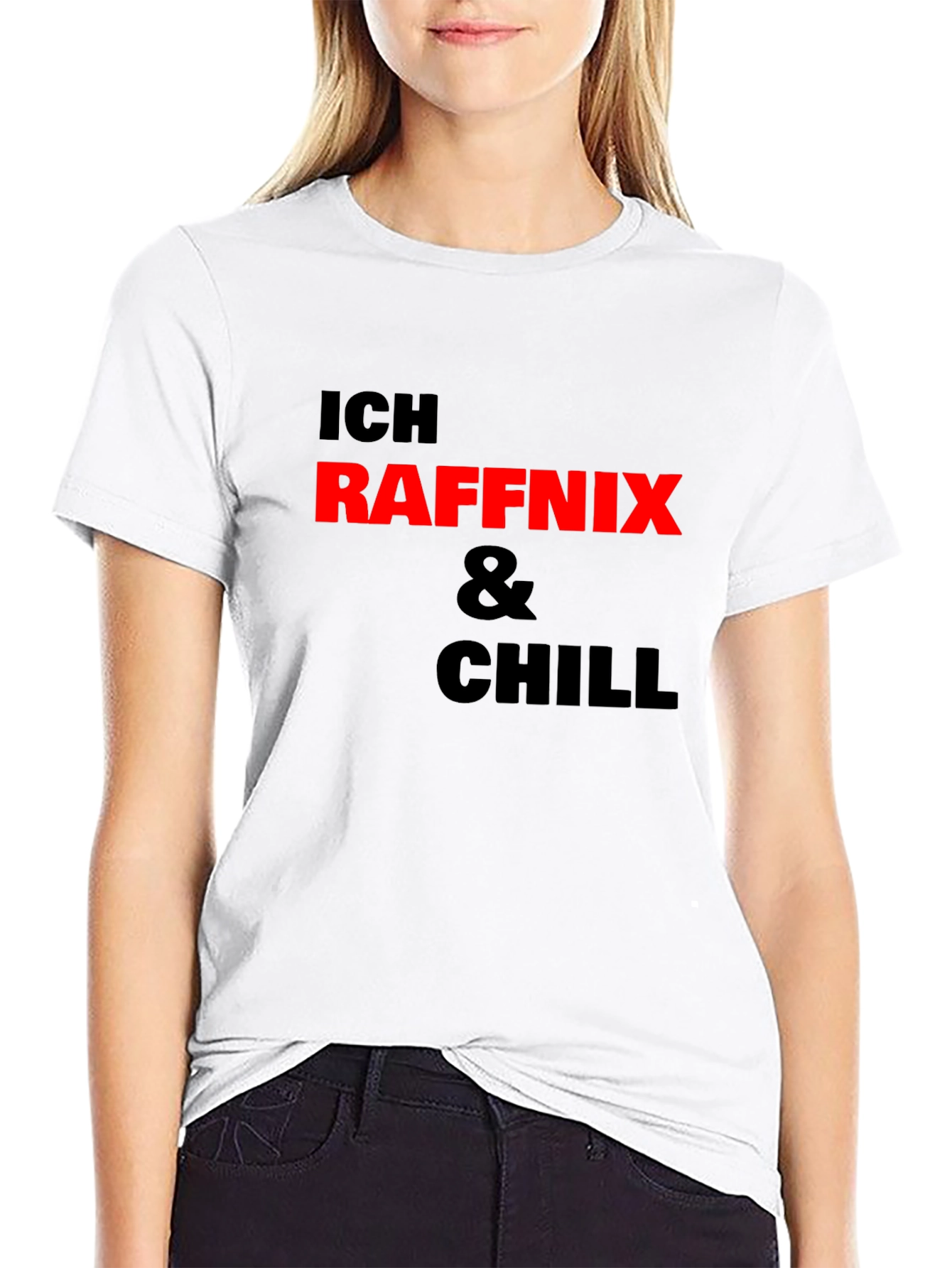 Black Ich Raffnix & Chill Black T-Shirt view 9